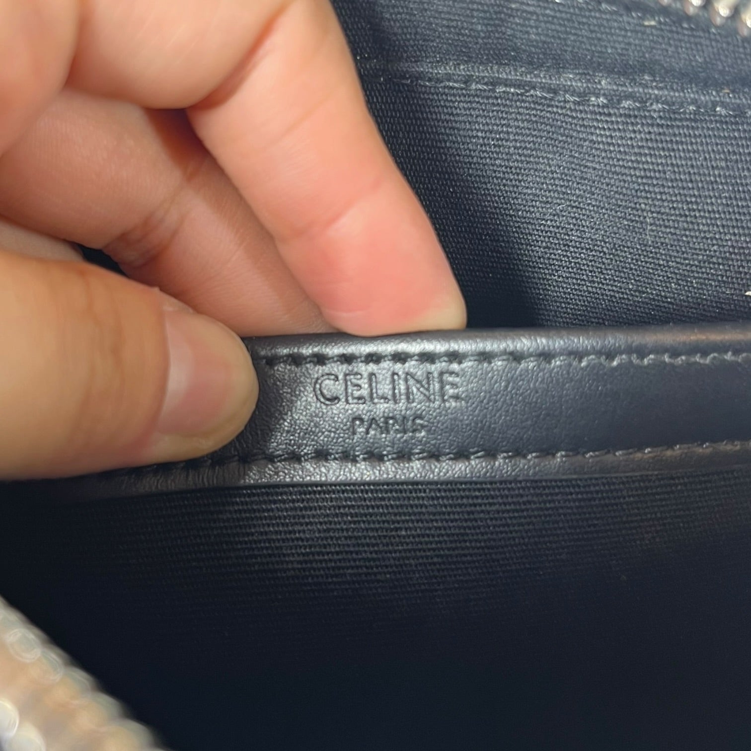 CELINE/Cross Body Bag/Monogram/Leather/BRW/SMALL TRIOMPHE MESSENGER BAG view 4