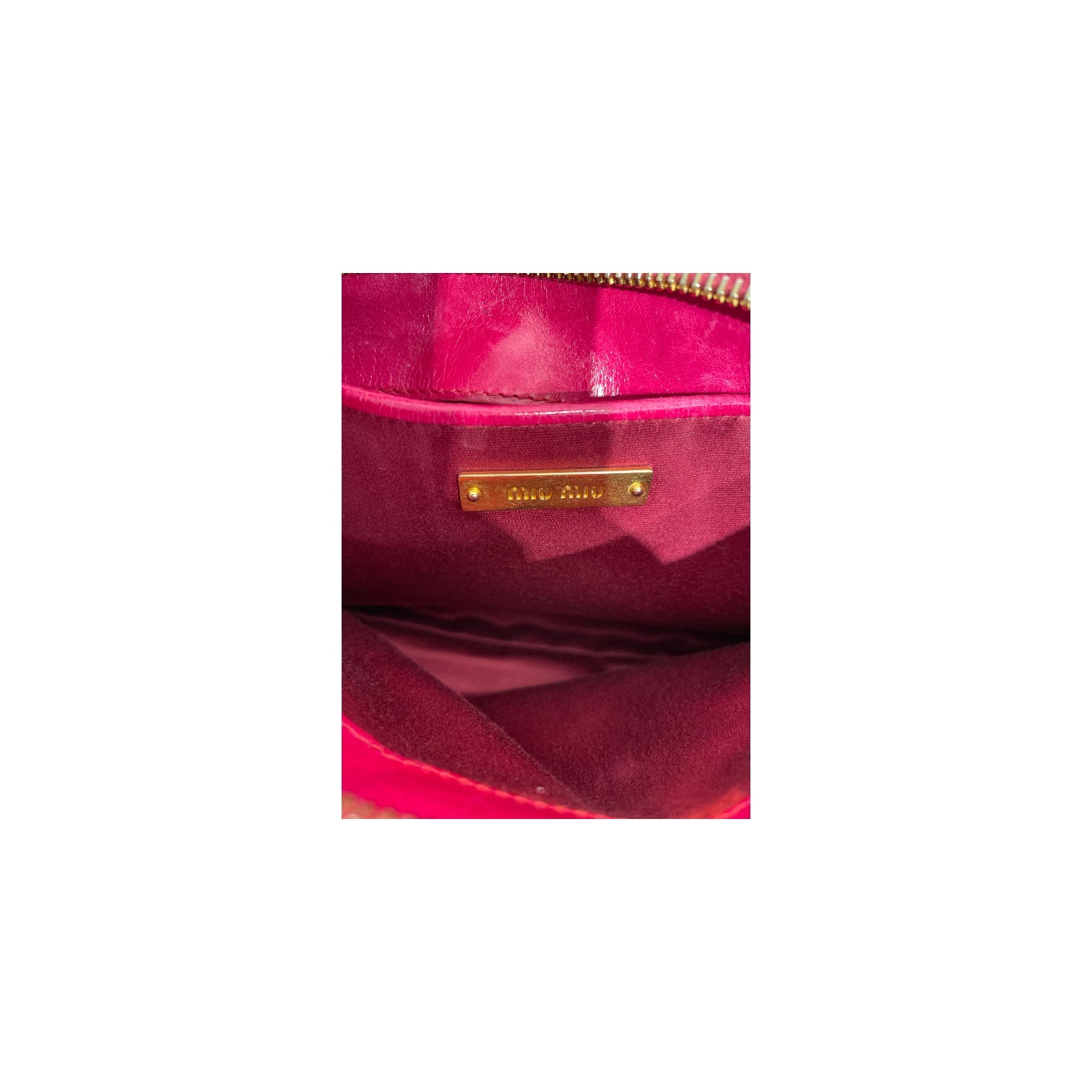 MIU MIU/Clutch Bag/Leather/PNK/Matelasse nappa leather pouch view 5