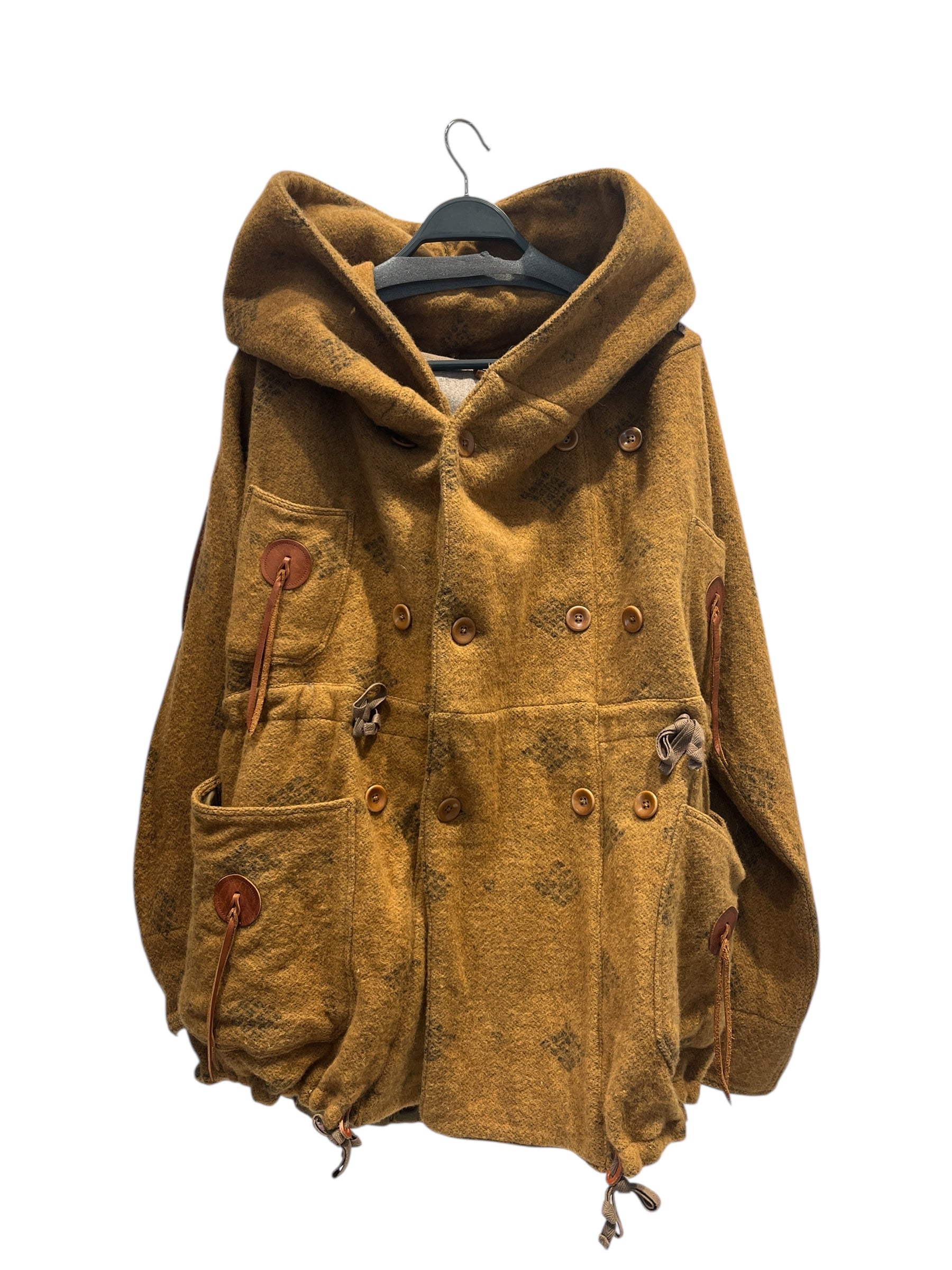 KAPITAL/Duffle Coat/3/Wool/GLD/Double Breasted/All Over Print/ view 1