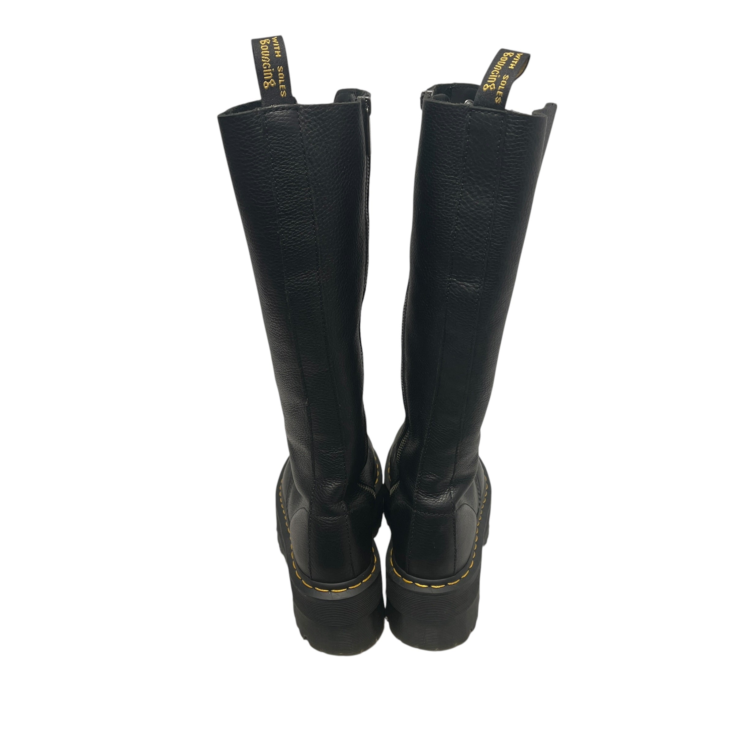 Dr.Martens/DOLLS KILL/Long Boots/US 7/Leather/BLK/LONG LACE UP PLATFORM BOOTS view 13