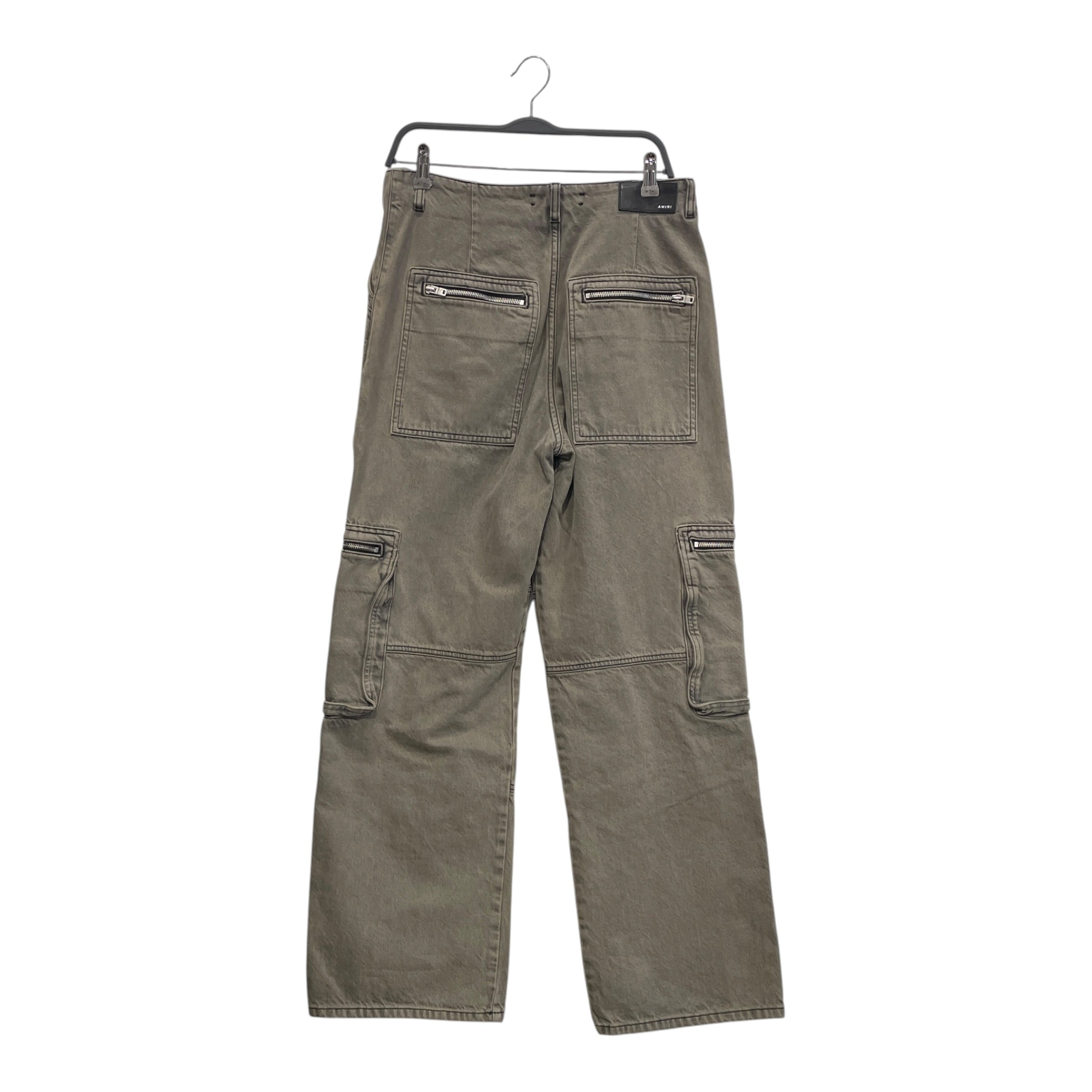 AMIRI/Cargo Pants/28/Cotton/GRN/ZIP POCKET PANELED CARGO view 2