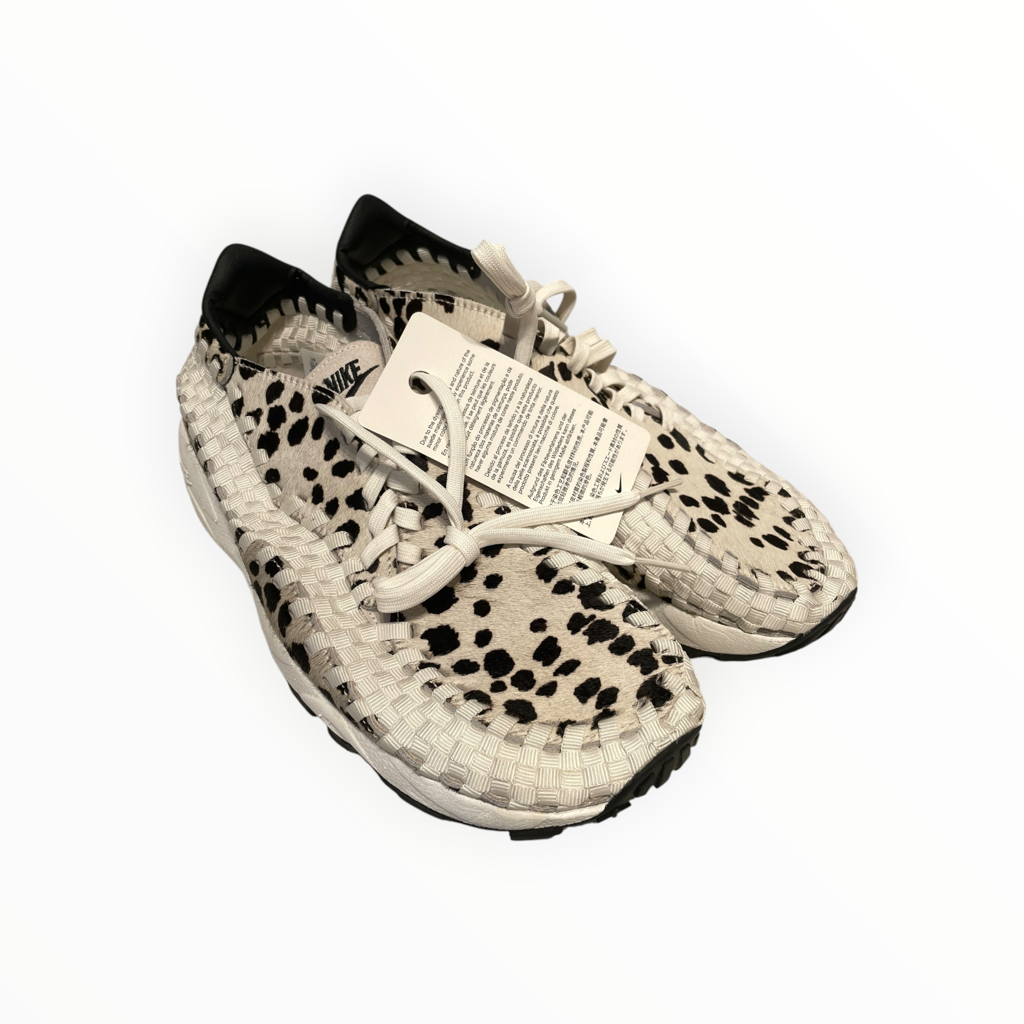 NIKE/AIR FOOTSCAPE WOVEN/Low-Sneakers/US 11.5/Animal Pattern/Fur/WHT/FB1959-102 view 1