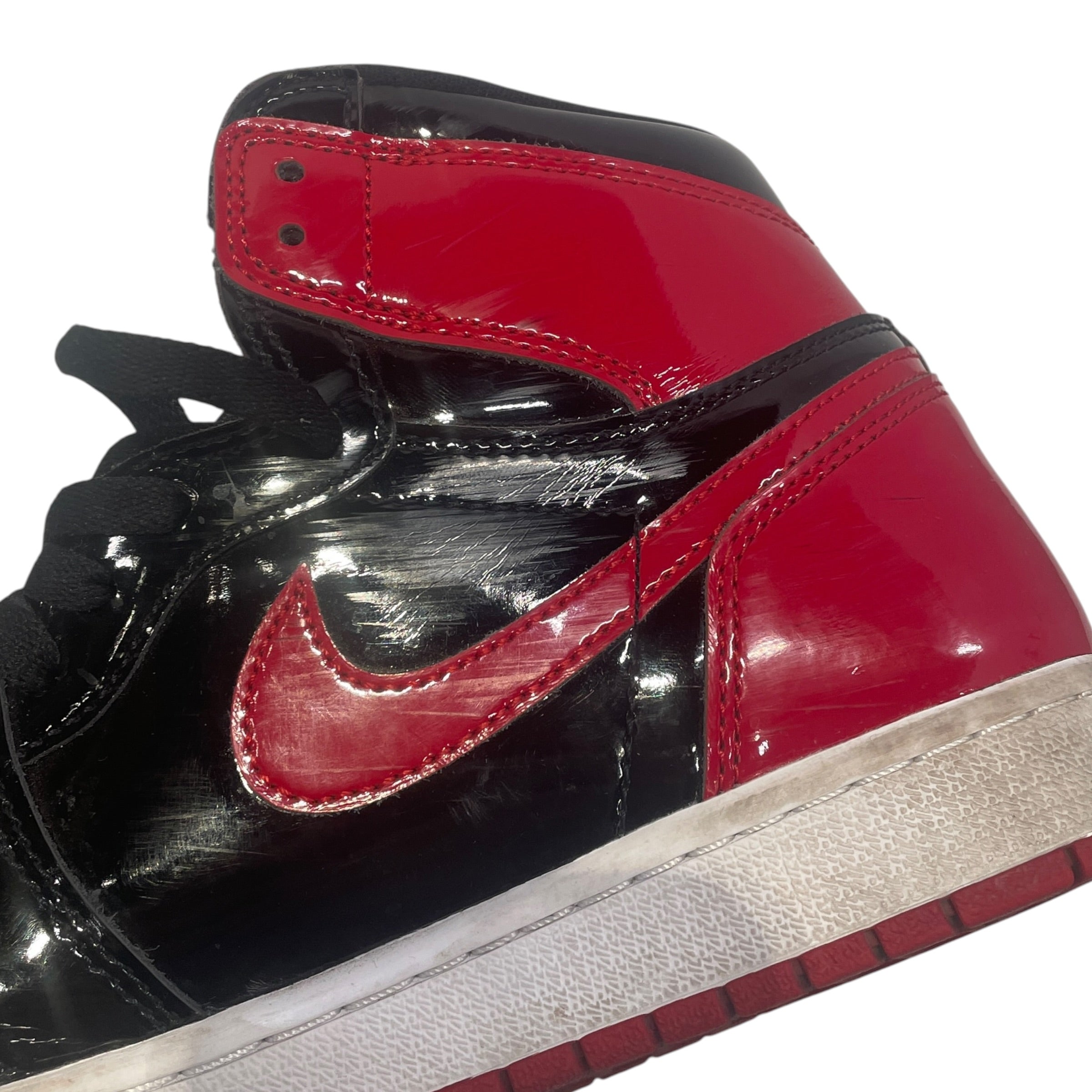 NIKE/AIR JORDAN 1 RETRO HIGH OG/Hi-Sneakers/US 10/Leather/RED/555088-063 view 10