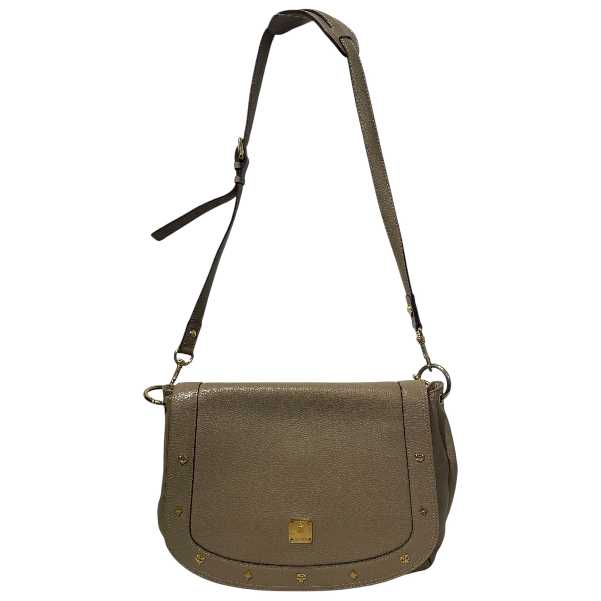 MCM/Cross Body Bag/Leather/BEG/06767 view 1