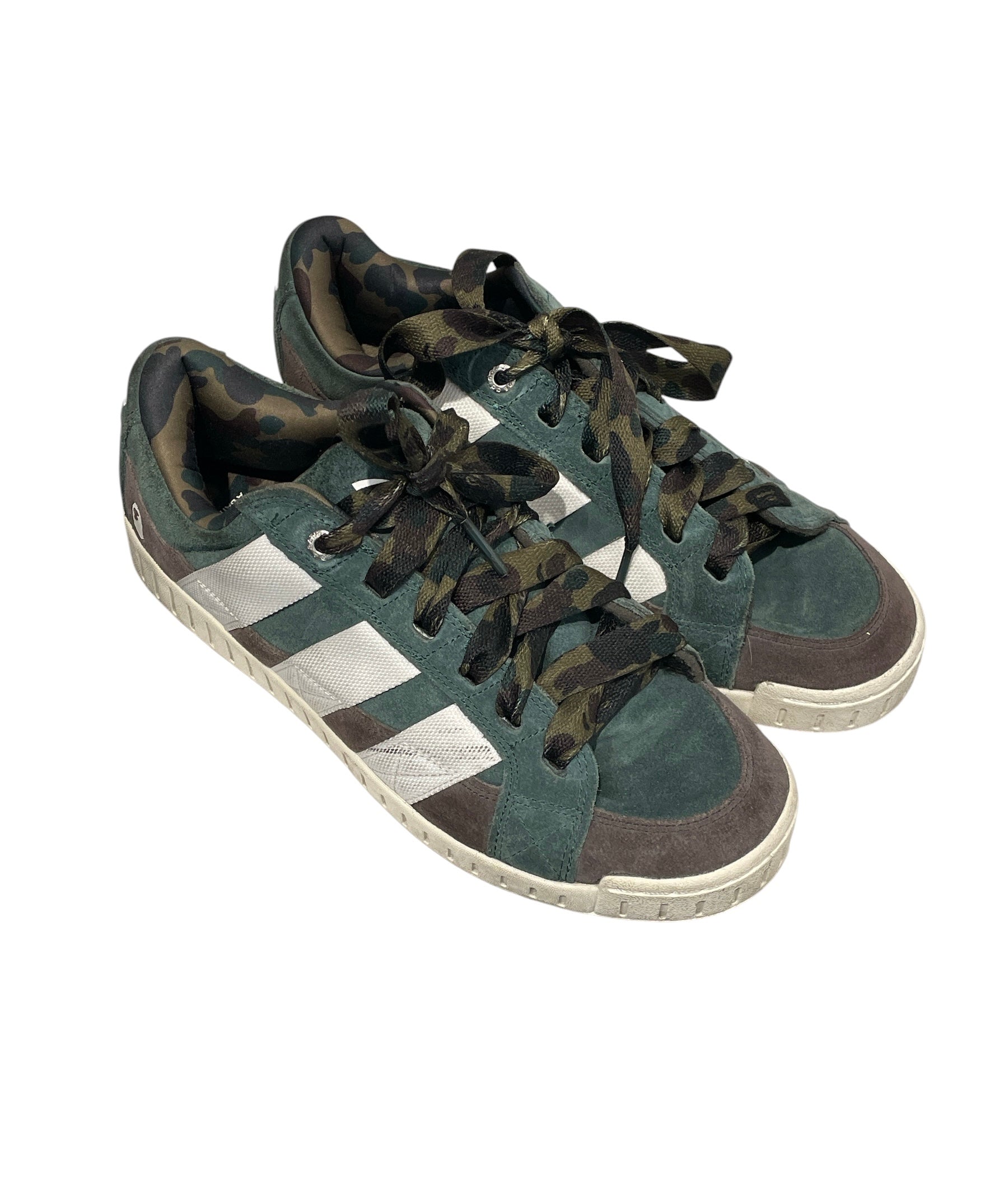A BATHING APE/Low-Sneakers/US 12/Camouflage/Cotton/GRN/CAMO LACE | 13380 view 1