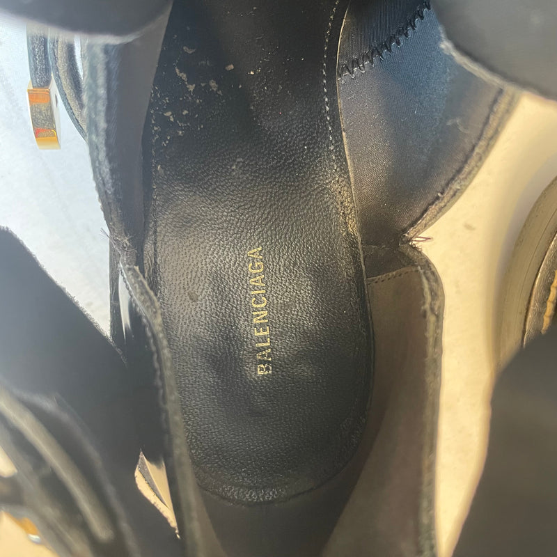 BALENCIAGA/Boots/EU 36/Leather/BLK/COWBOY LEATHER BOOT
