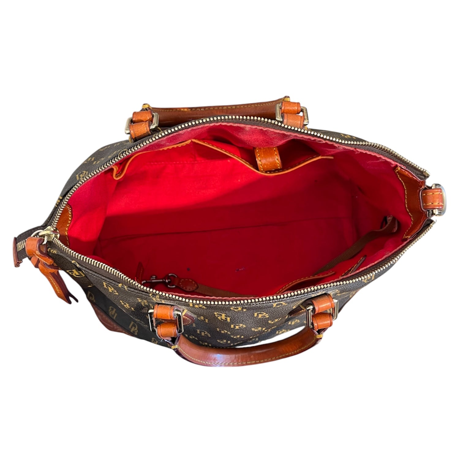 Dooney & Bourke/Bag/All Over Print/Leather/BRW/DB monogram view 4