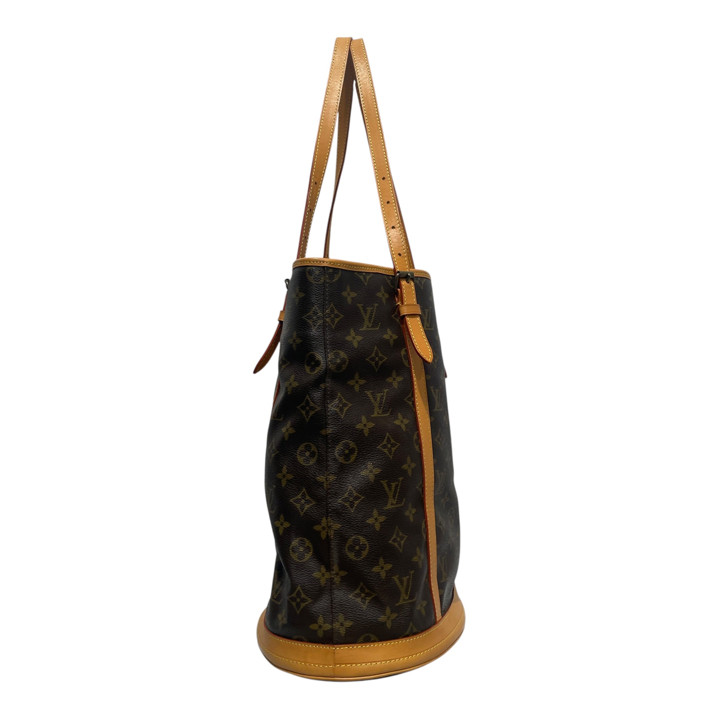 LOUIS VUITTON/Tote Bag/Monogram/Leather/BRW/Bucket Monogram Tote view 2