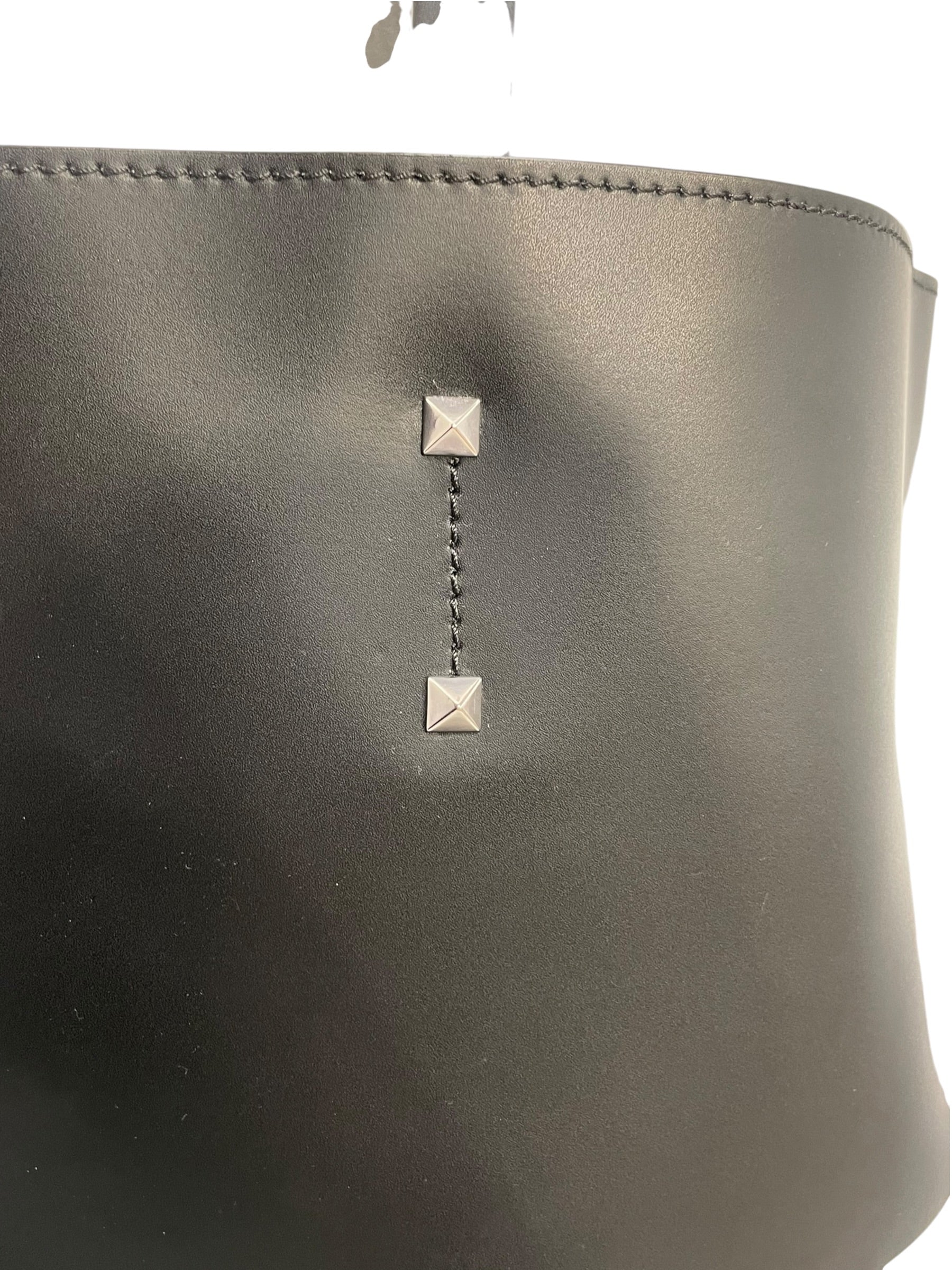 VALENTINO/Tote Bag/Graphic/Leather/BLK/rockstud tote view 6
