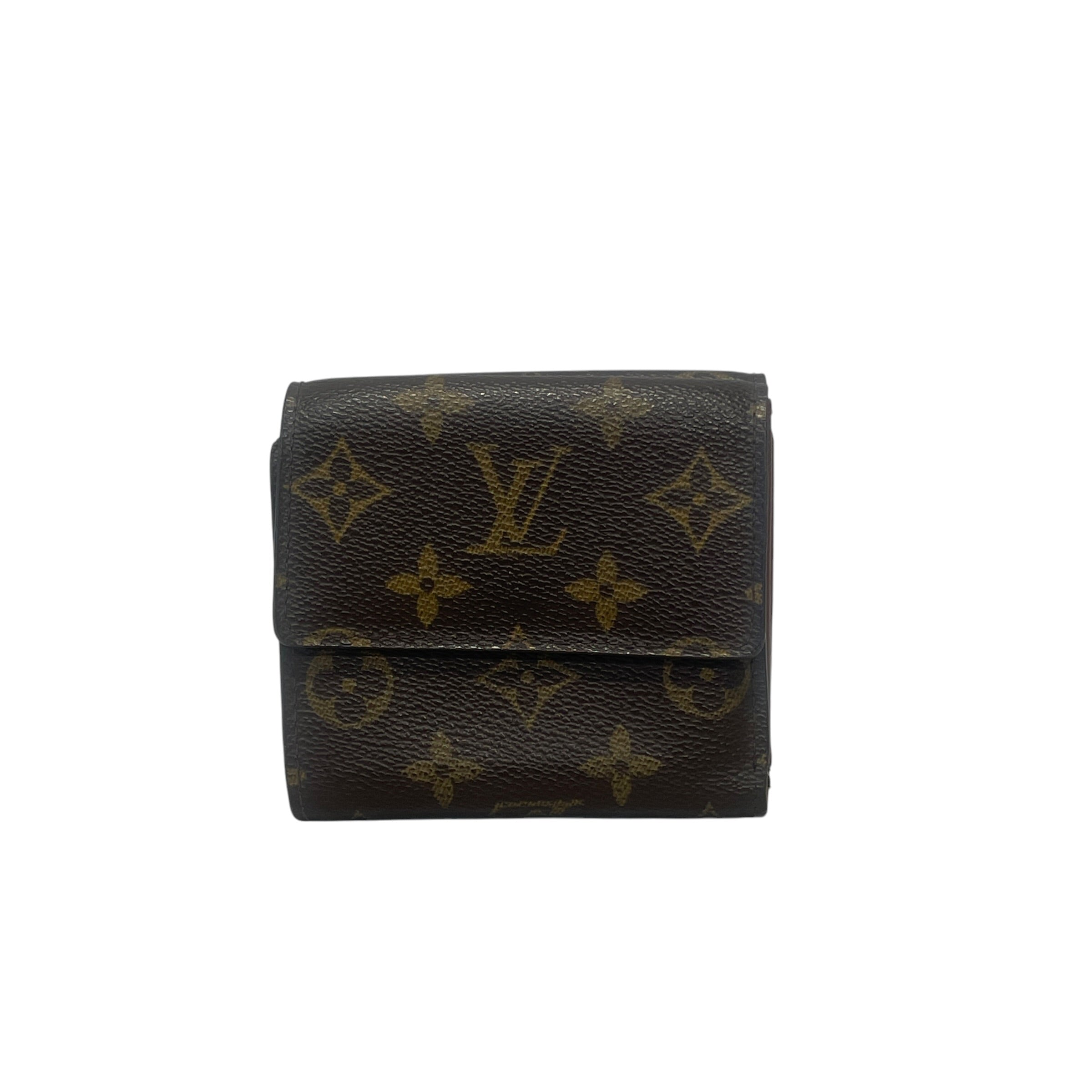 LOUIS VUITTON/Vintage/Trifold Wallet/Monogram/BRW/M's/2004 ELISE view 4