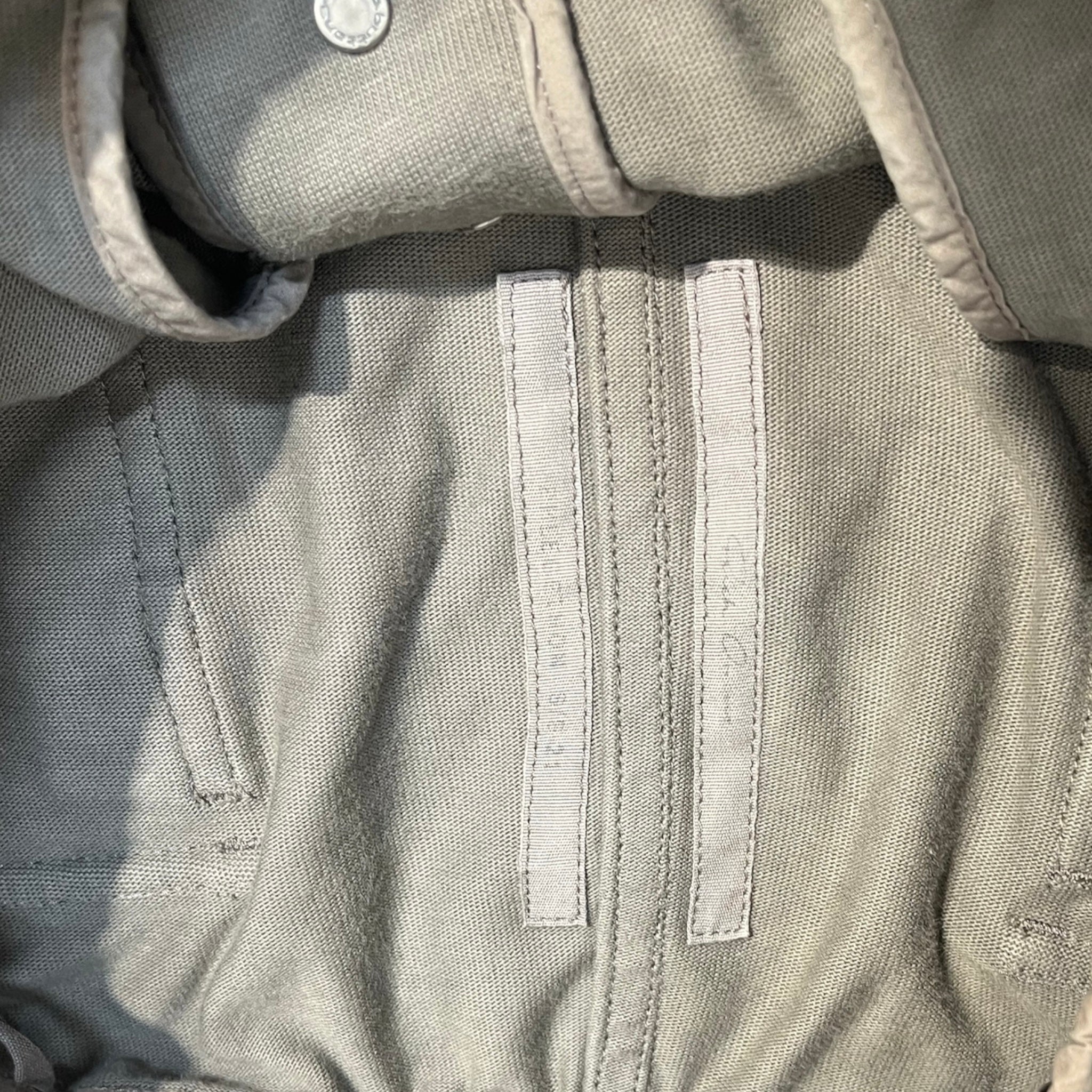 Rick Owens/Cargo Pants/38/Cotton/GRY/zipper pocket and button view 3