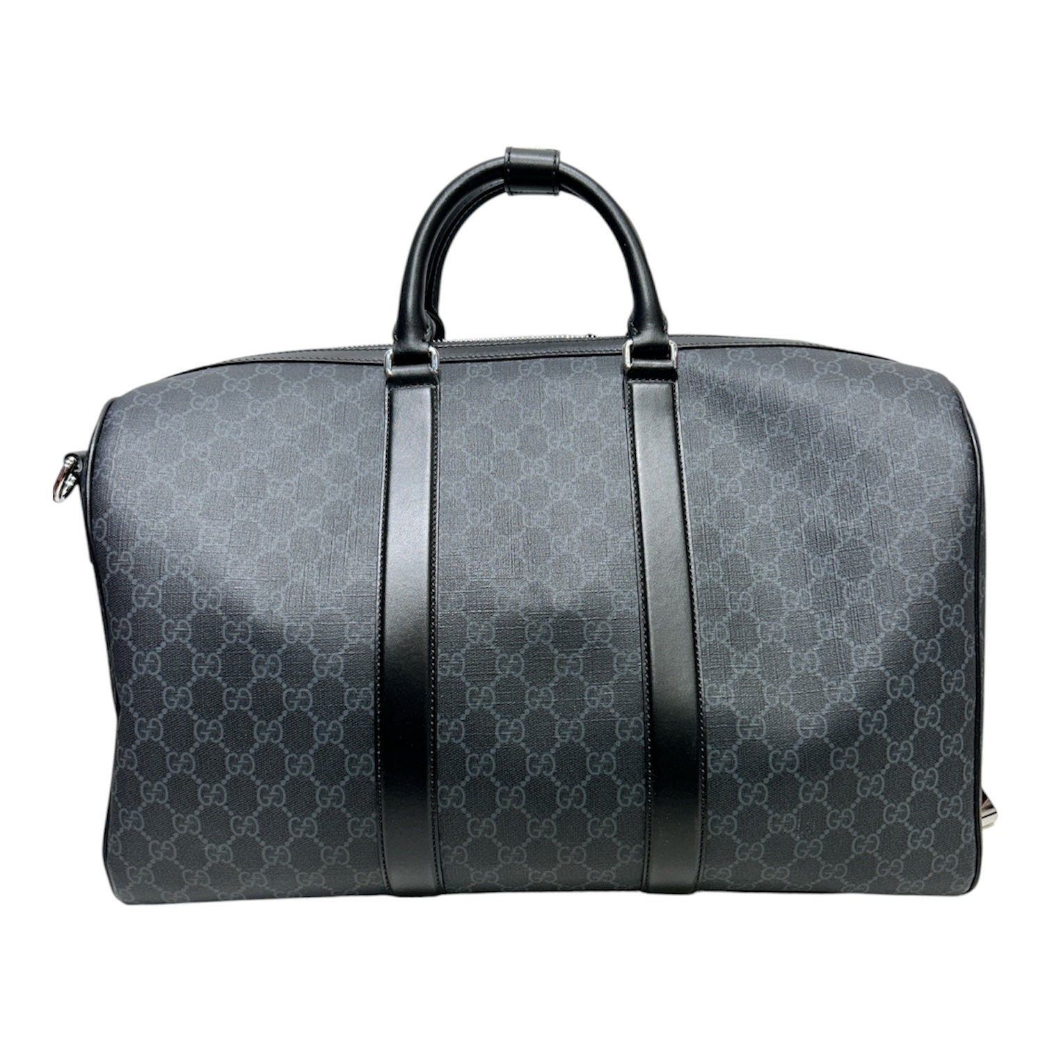 GUCCI/Luggage/Monogram/BLK/GUCCI SUPREME DUFFLE BLK/GRY view 2