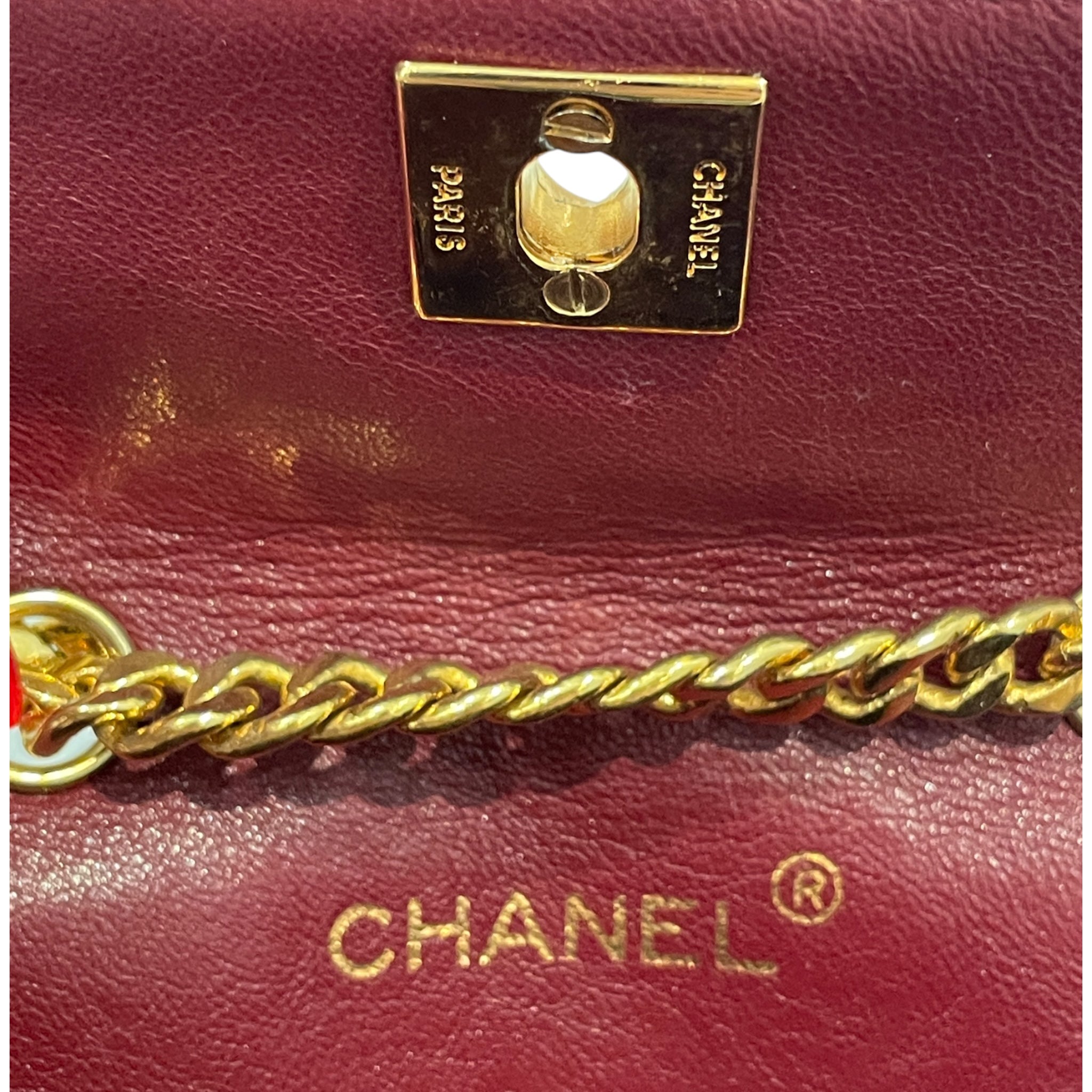 CHANEL/Cross Body Bag/Cotton/BLK/MINI SINGLE FLAP JERSEY view 6