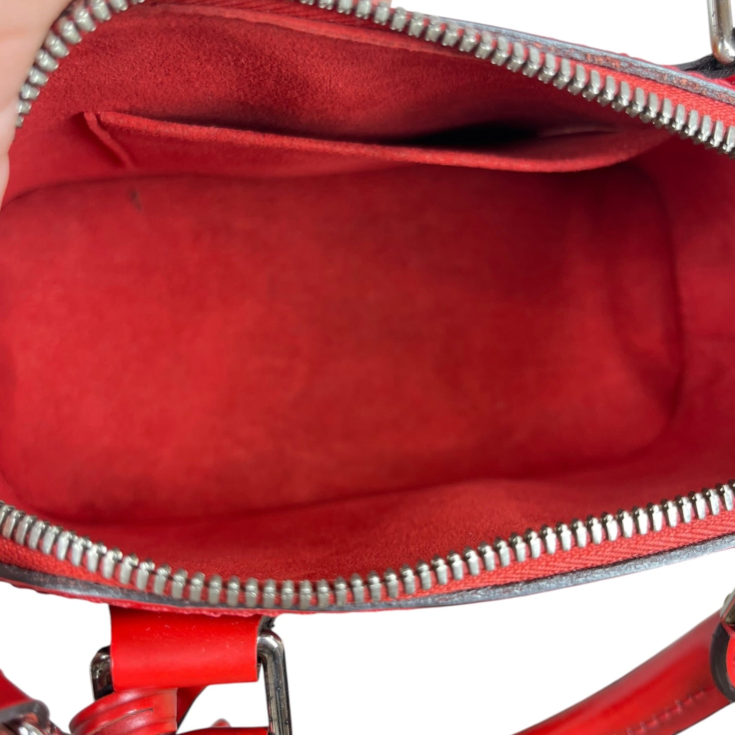 LOUIS VUITTON/Hand Bag/Leather/RED/ALMA HAND BAG view 5