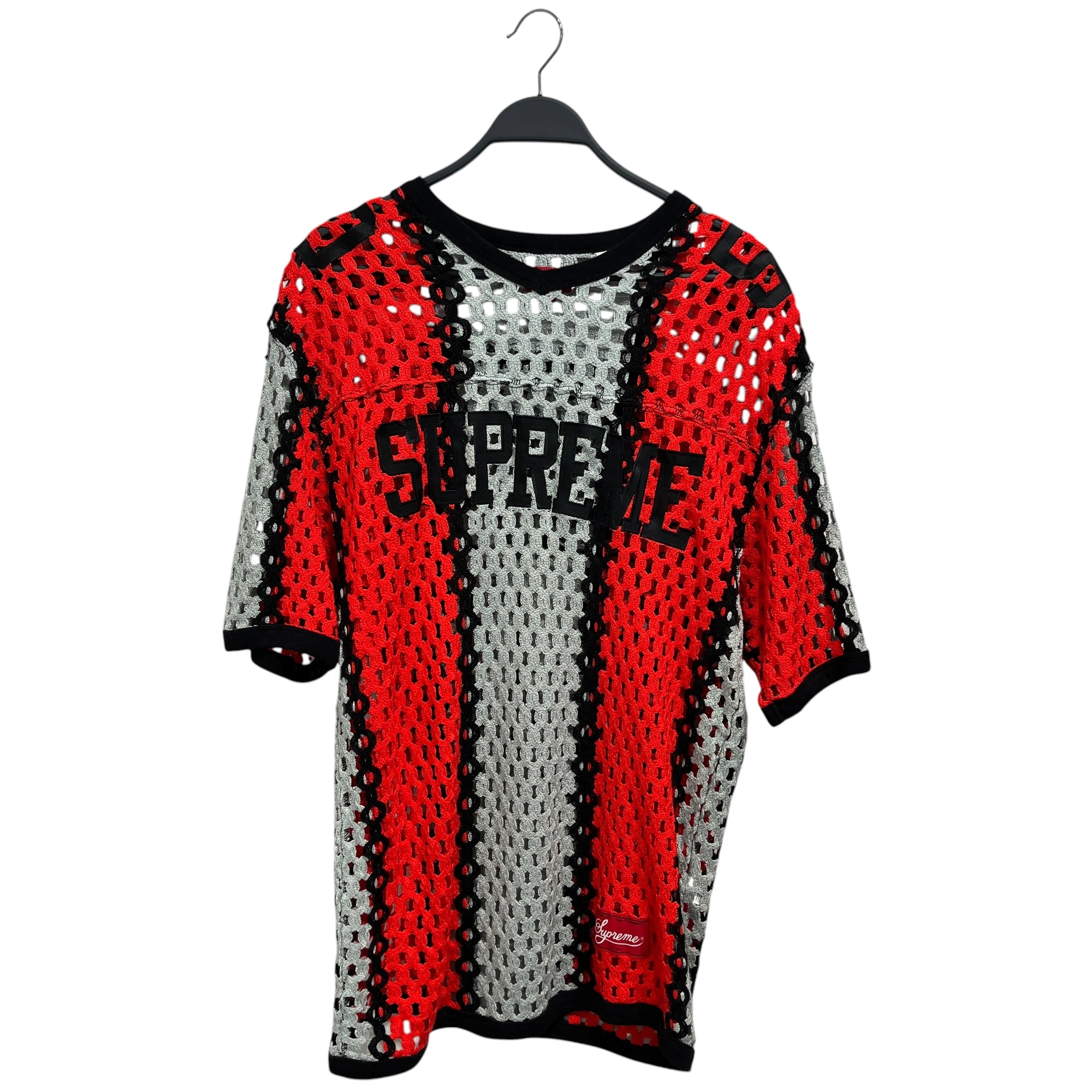 Supreme/T-Shirt/L/Polyester/RED/Crochet Football Jeresy view 1