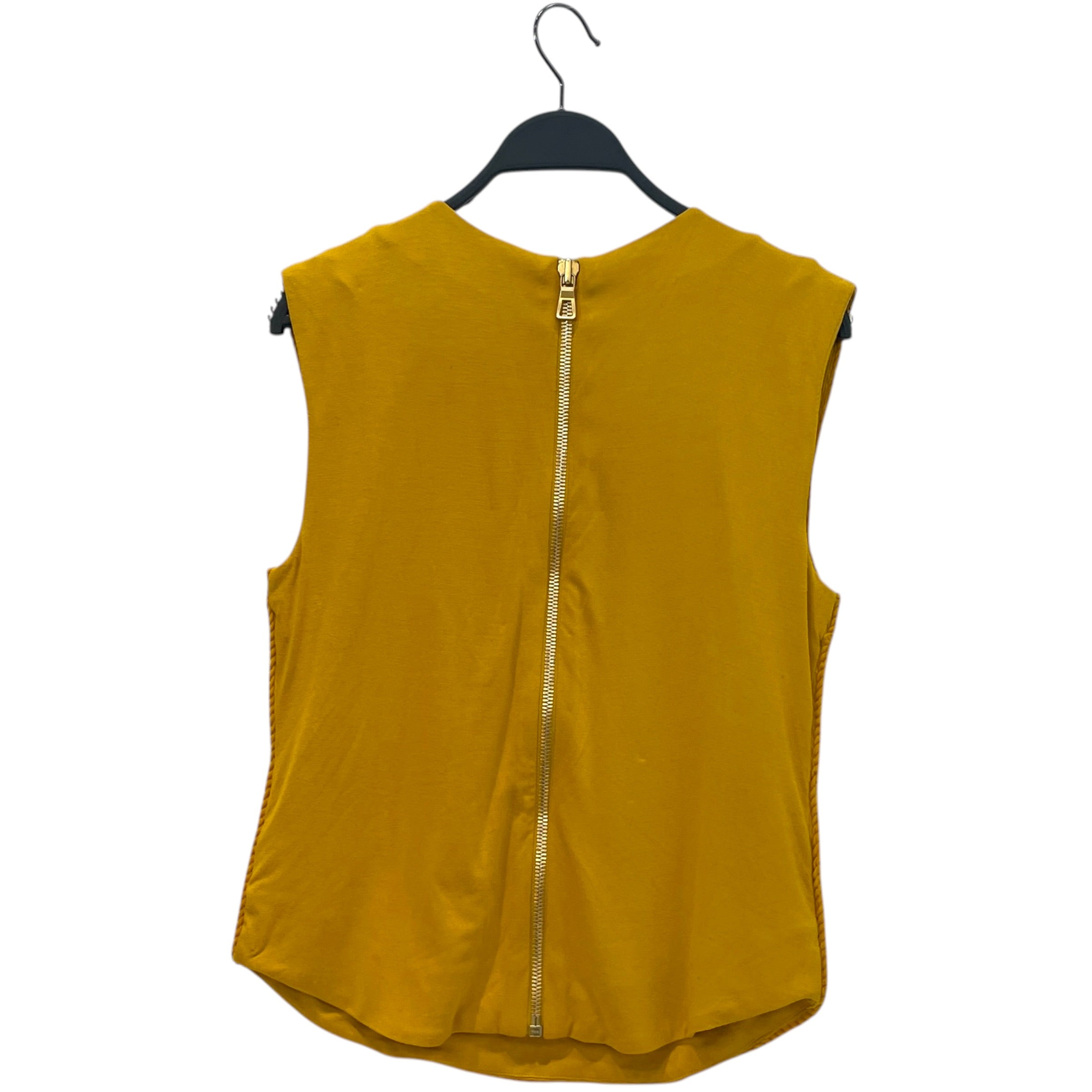 BALMAIN/H&M/SS Cut & Sew/6/Polyester/YEL/Braided Top view 2