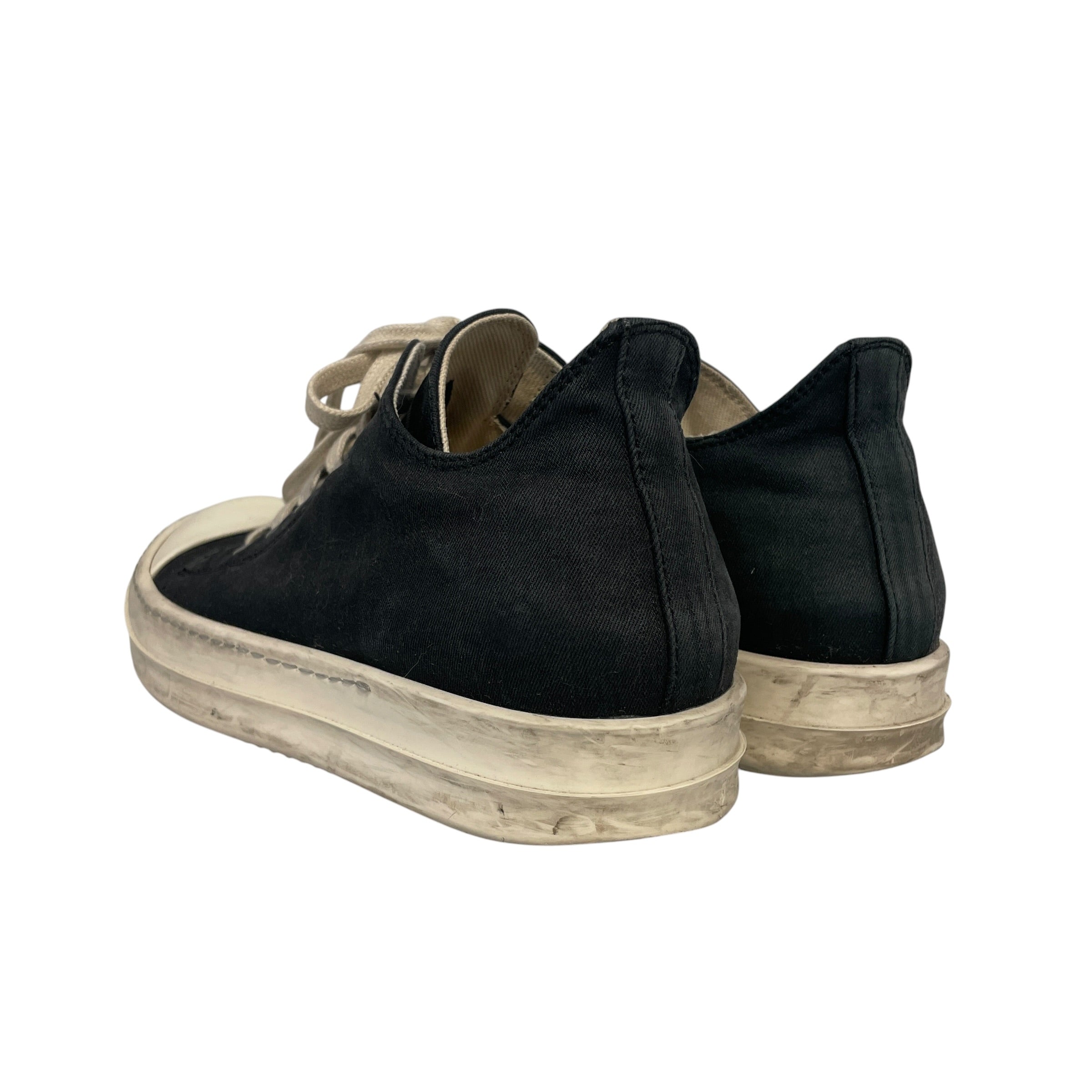 Rick Owens/Low-Sneakers/EU 37/Cotton/BLK/Gradient low top 37 view 2