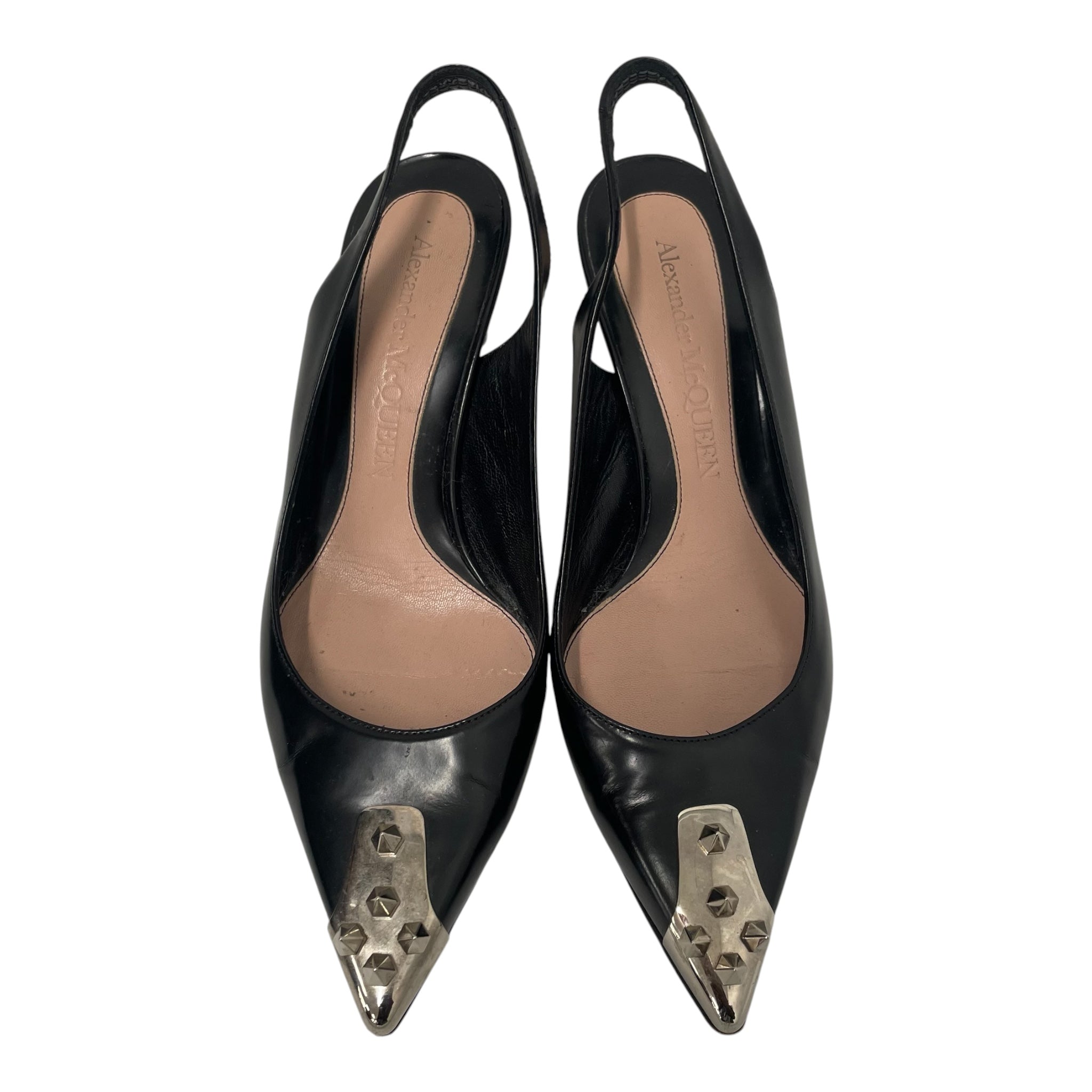 Alexander McQueen/Heels/US 7.5/Leather/BLK/SPIKES view 4