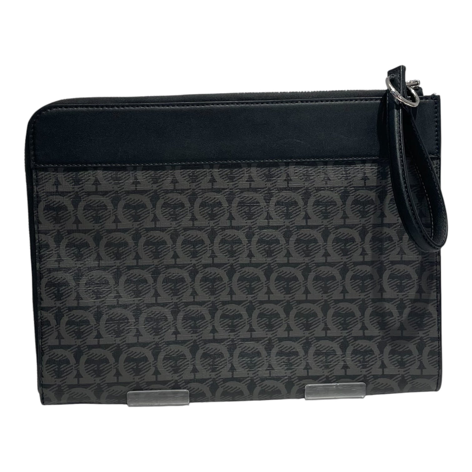 Salvatore Ferragamo/Clutch Bag/Monogram/Leather/BLK/Gancini Clutch Bag view 2