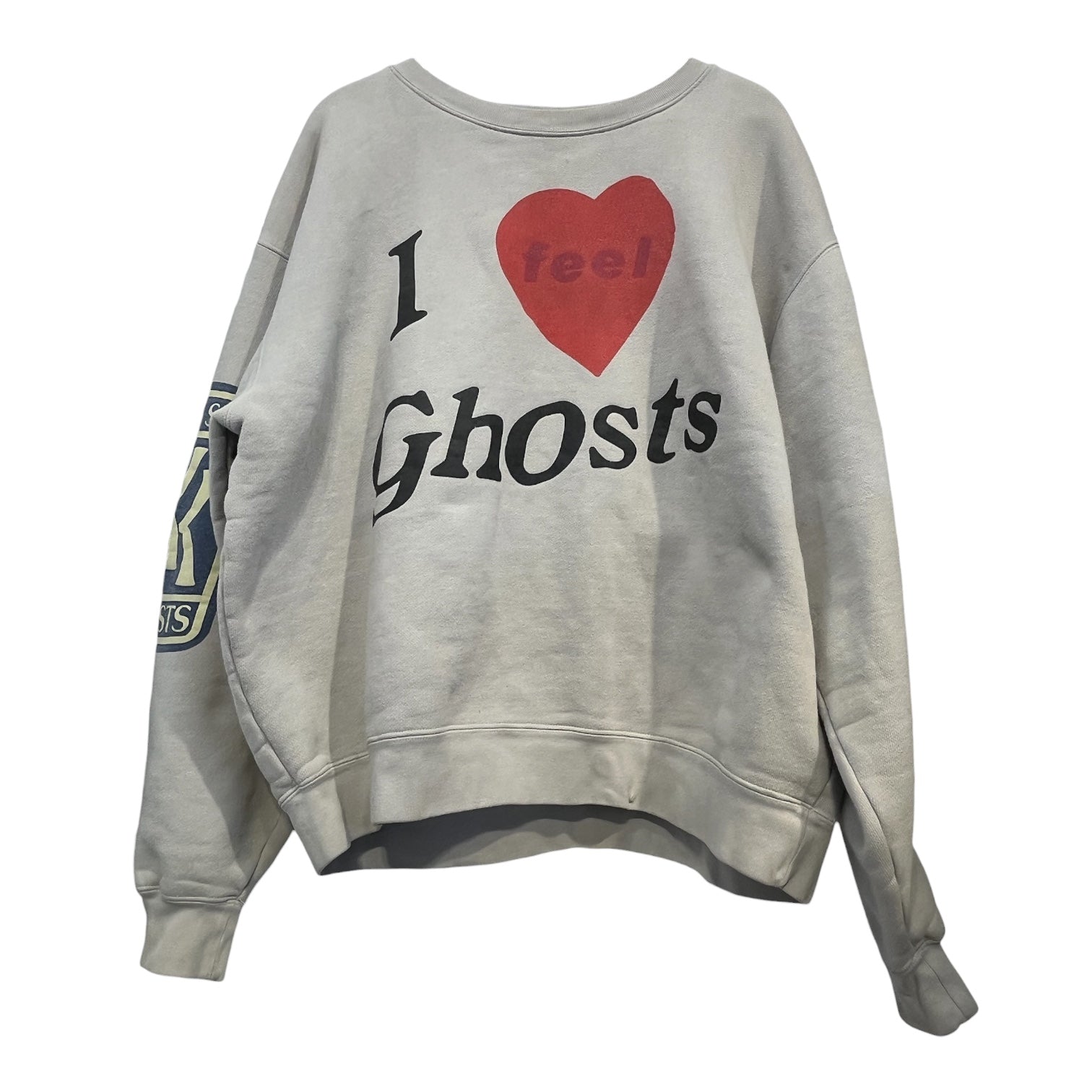 KIDS SEE GHOSTS/Sweater/L/Cotton/BEG/I FEEL GHOSTS view 1