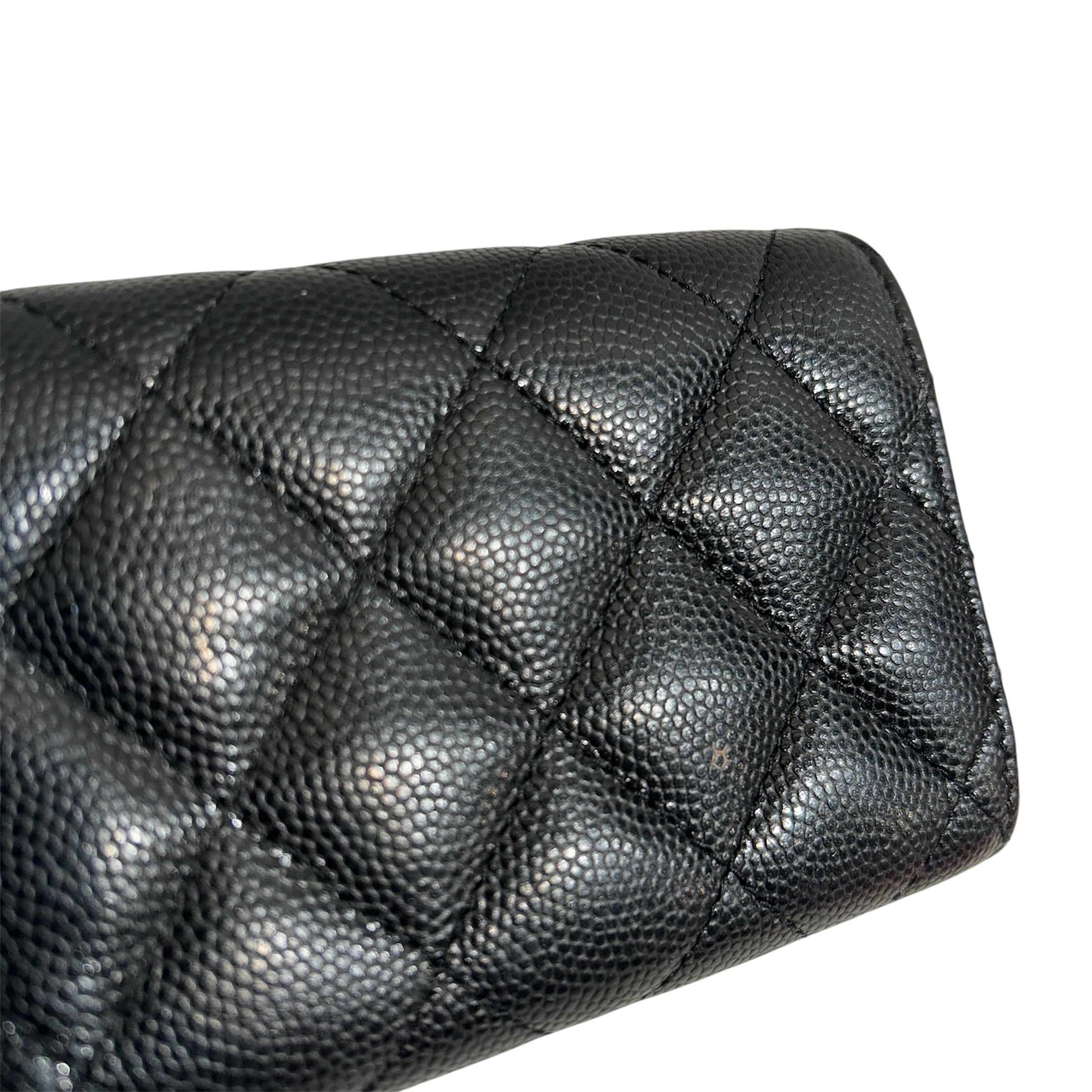 CHANEL/Wallet/Leather/BLK/L's/2025 CAVIAR WALLET view 7