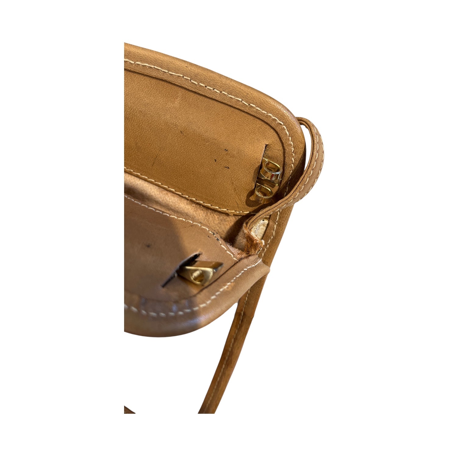 GUCCI/Cross Body Bag/Monogram/Leather/CRM/VINTAGE MICROGUCCISSIMA BAG view 5