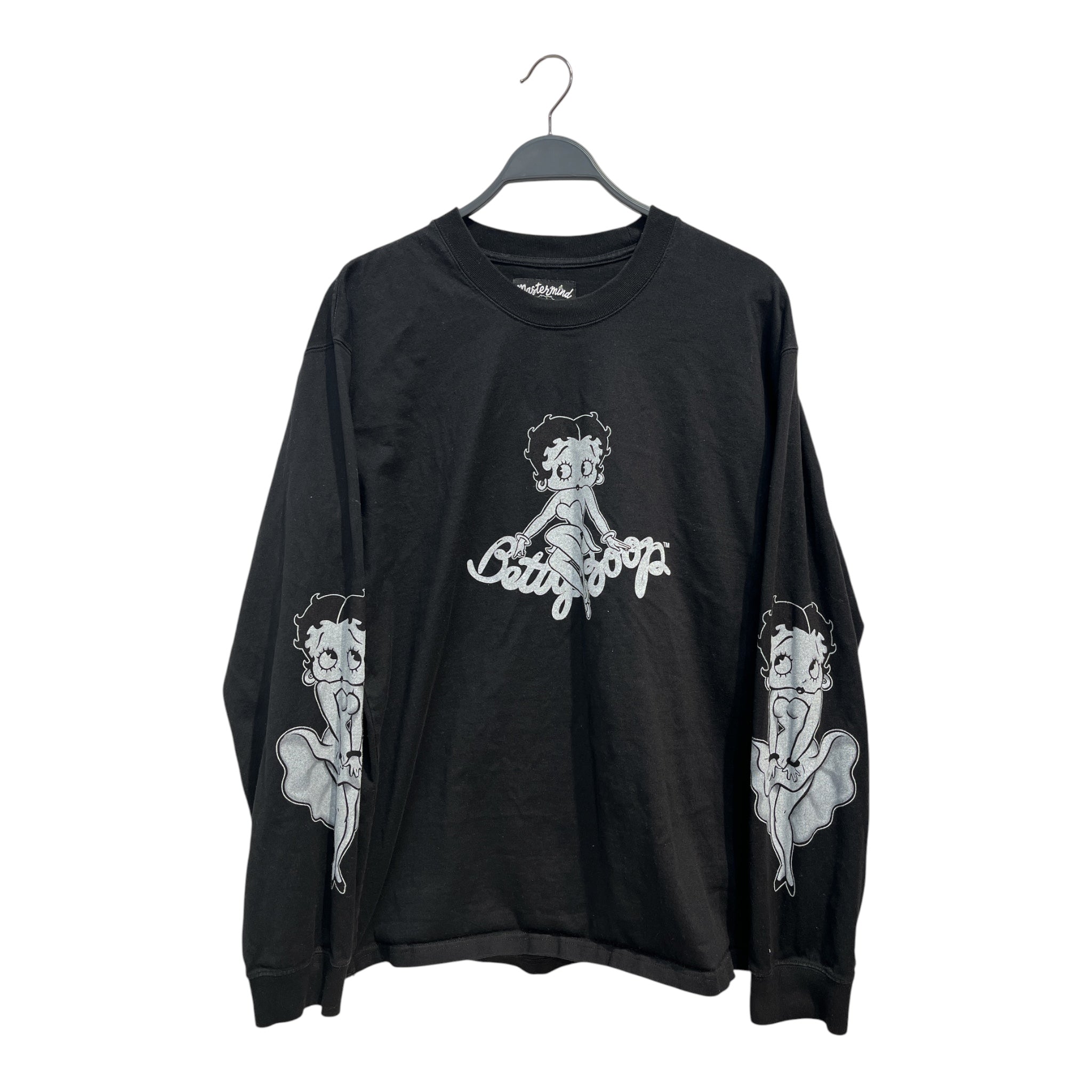 MASTERMIND WORLD/LS T-Shirt/L/Cotton/BLK/Graphic/BETTY BOOP LONGSLEEVE view 1