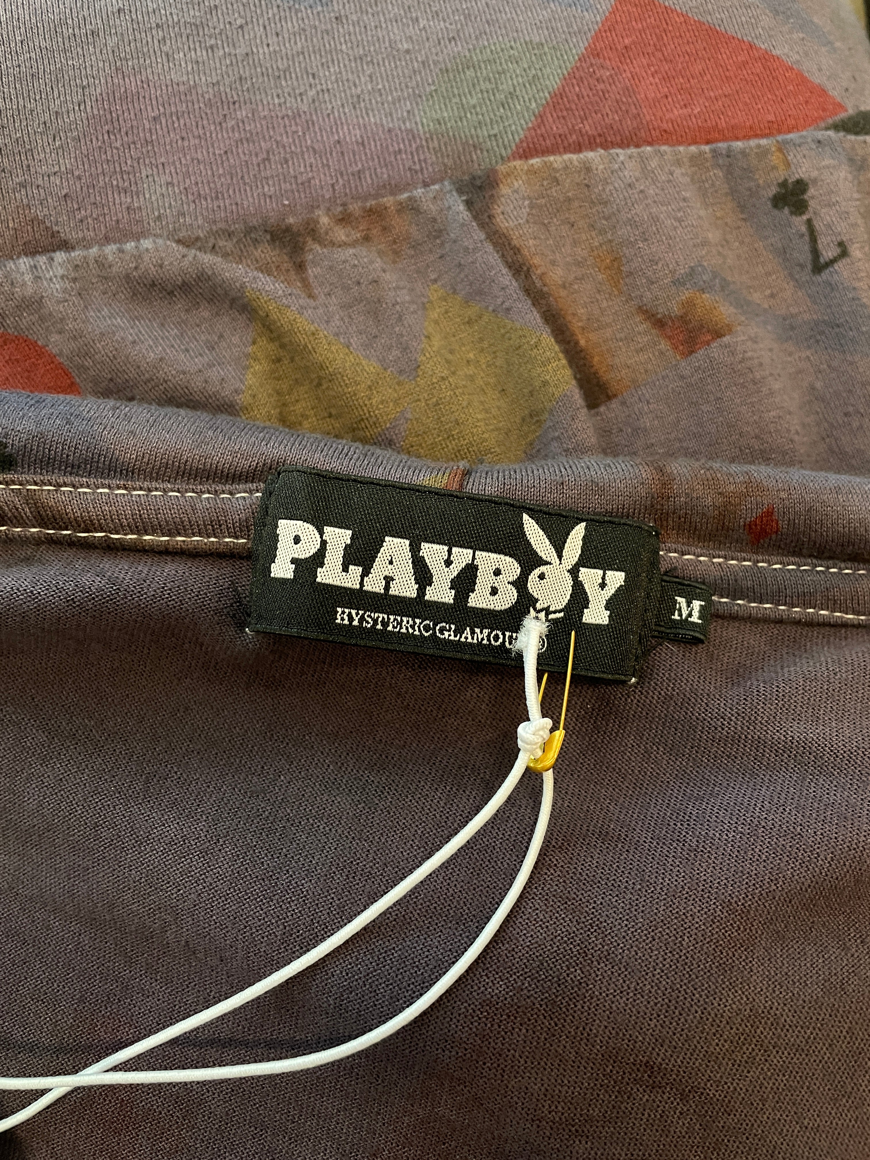 HYSTERIC GLAMOUR/Zip Up Hoodie/M/All Over Print/Cotton/PPL/PLAYBOY\CARD DECK PRINT view 4