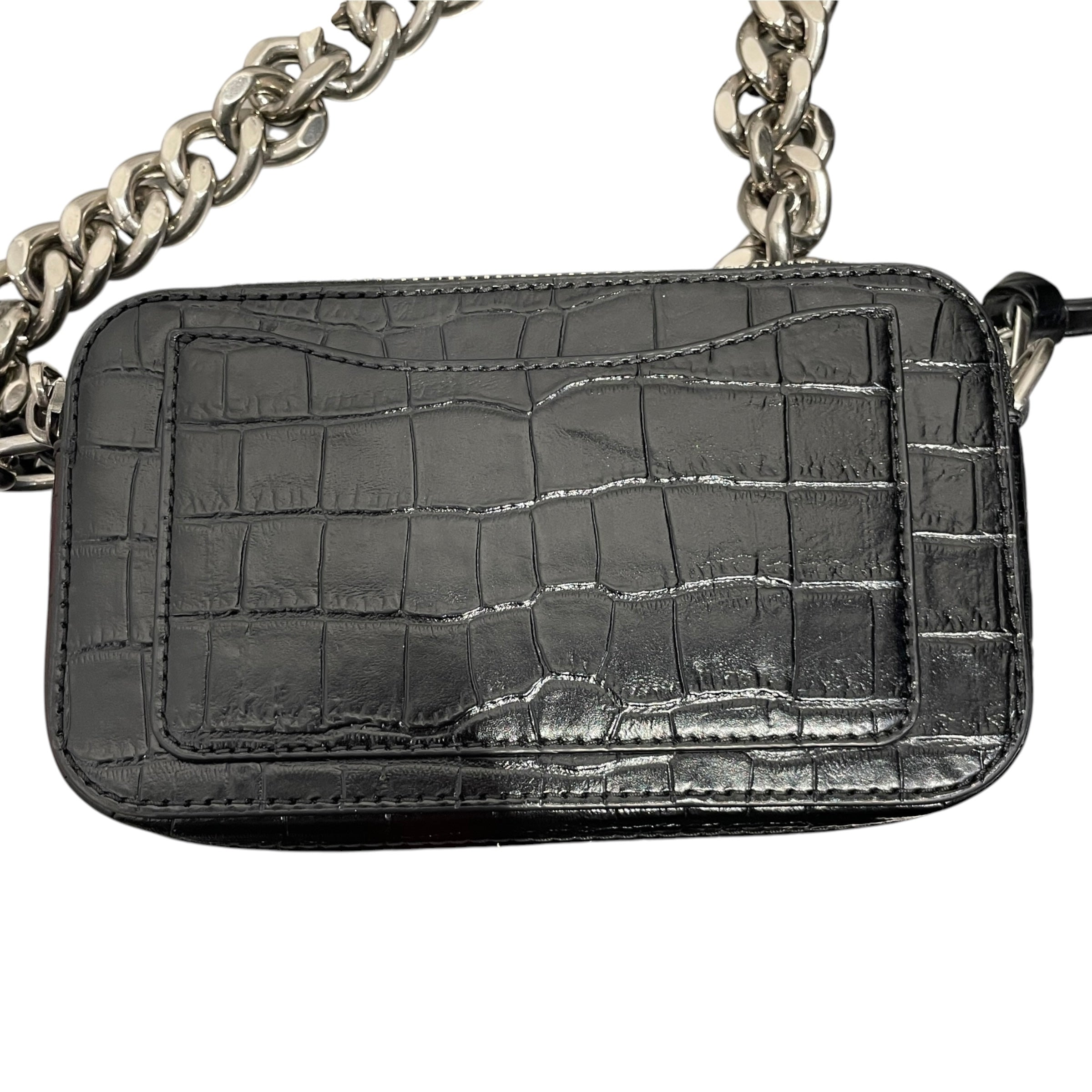 MARC JACOBS/Cross Body Bag/Leather/BLK/CHAIN LOGO/CROC view 6