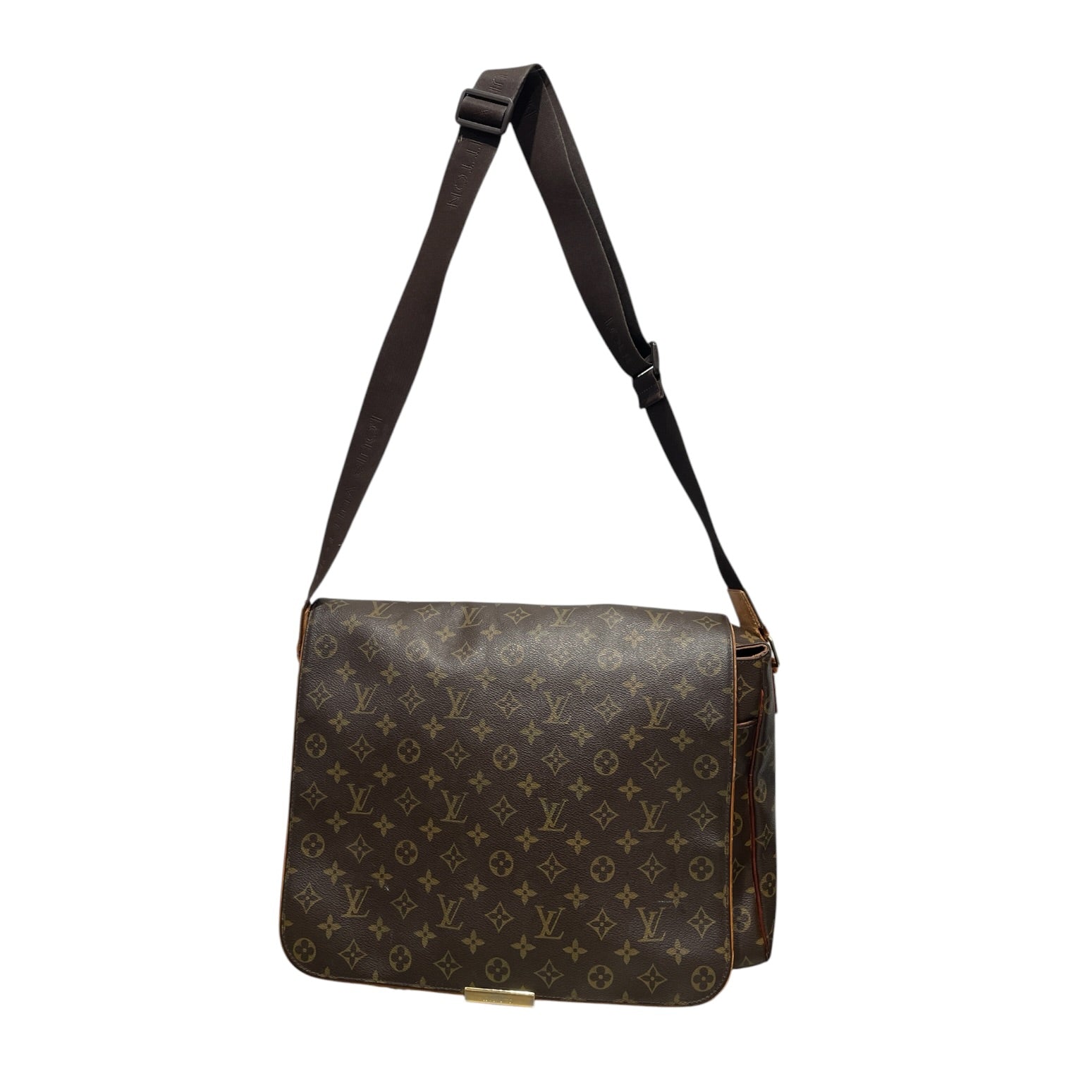 LOUIS VUITTON/Cross Body Bag/Monogram/Leather/BRW/Abbesses Monogram Messenger view 1