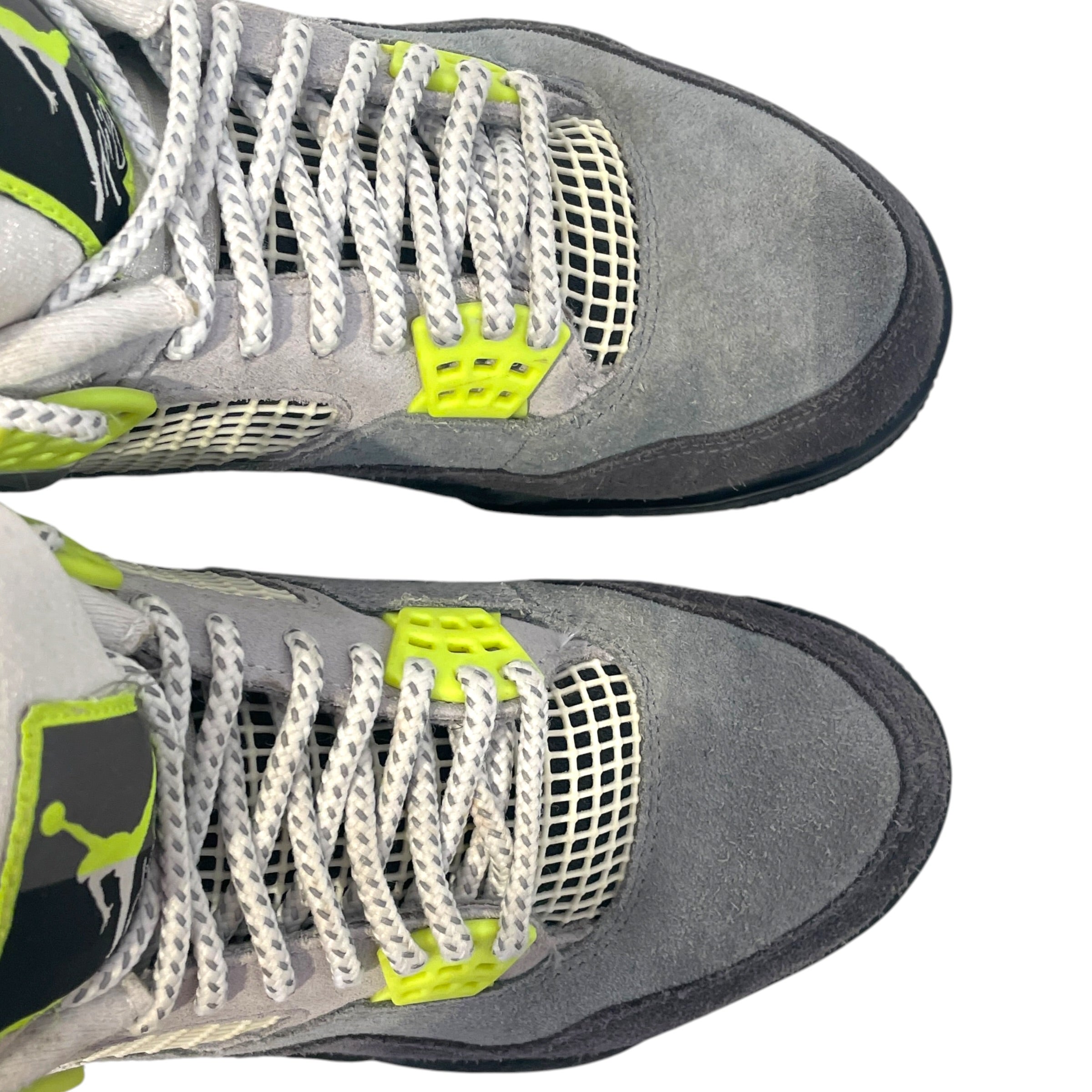 JORDAN BRAND/Hi-Sneakers/US 8/Suede/GRY/Jordan 4 Retro SE Neon 95 view 4