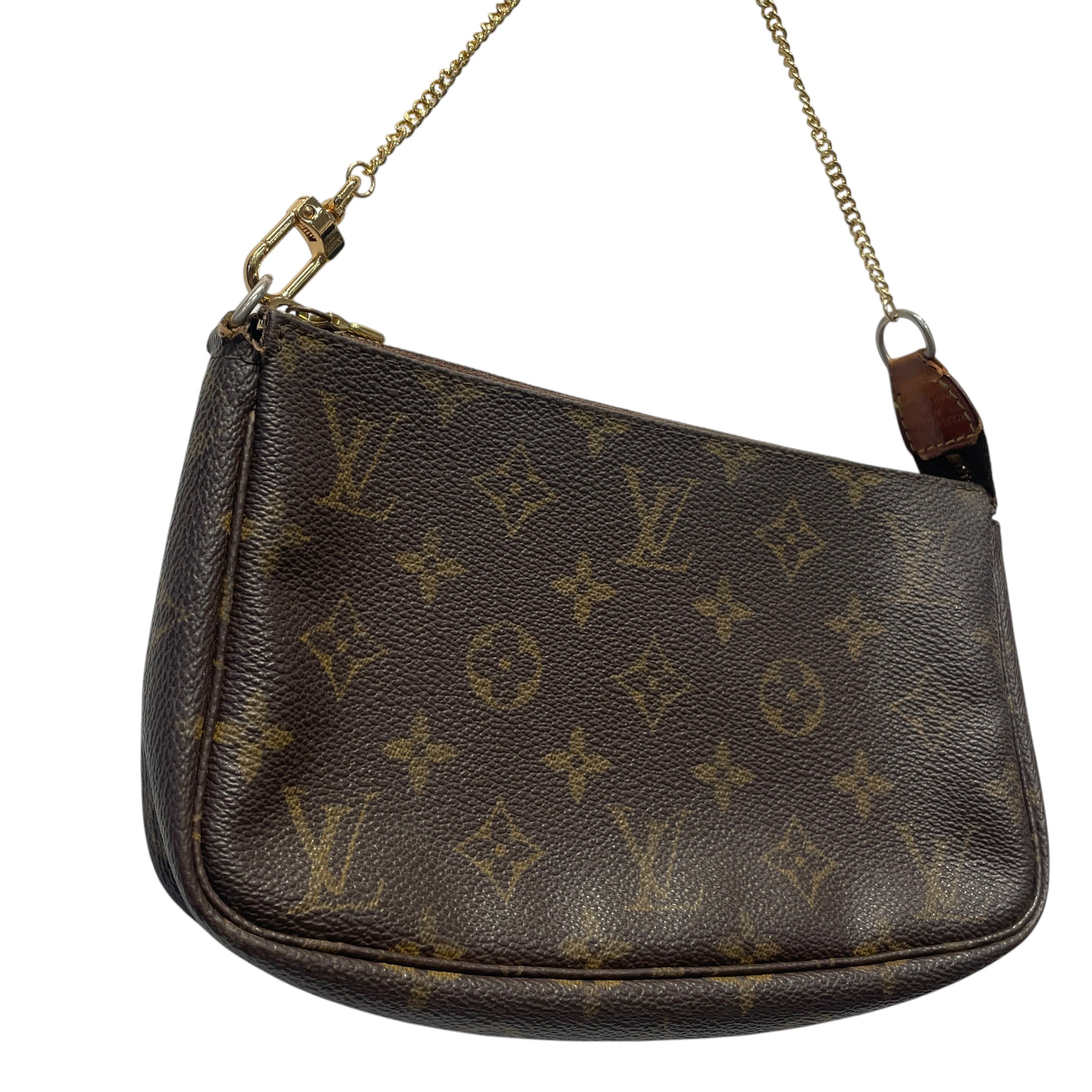 LOUIS VUITTON/Bag/Monogram/Leather/BRW/POCHETTE view 2