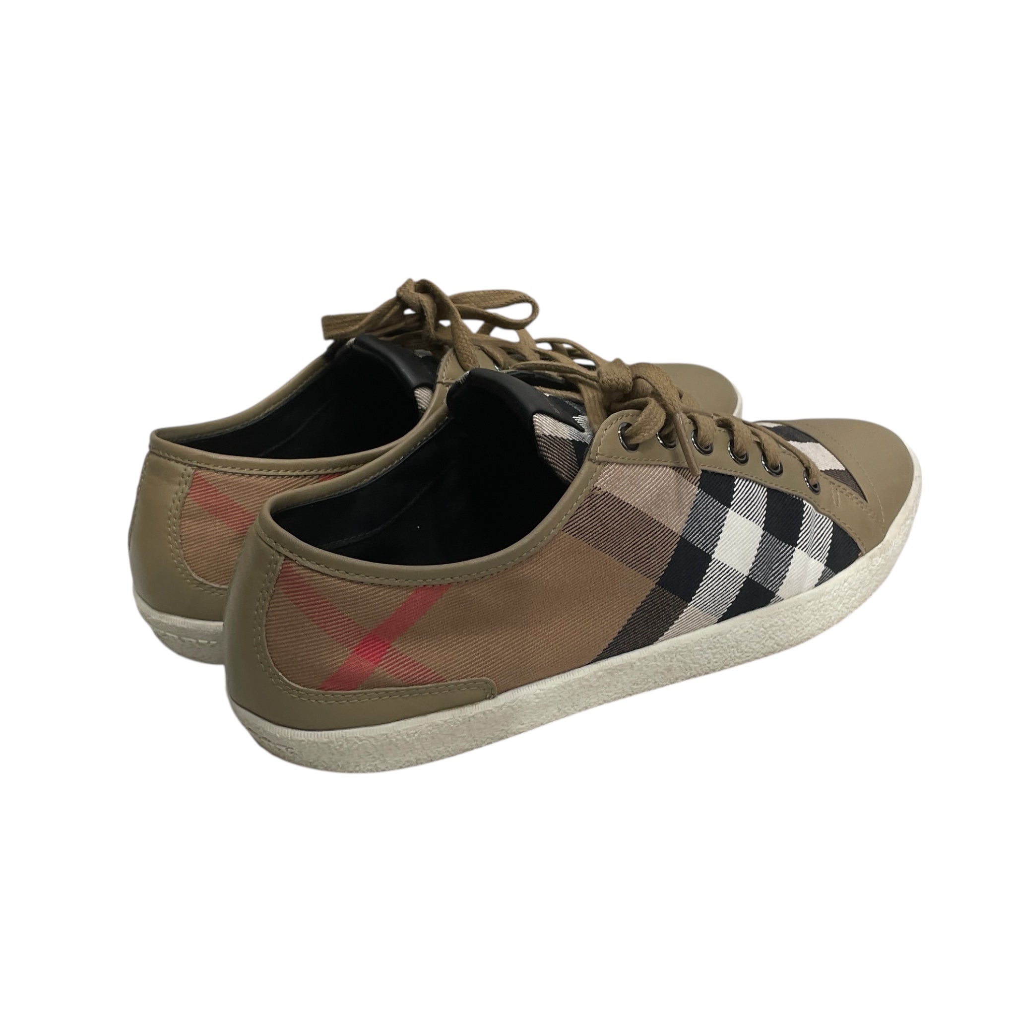 BURBERRY/Low-Sneakers/EU 41/Plaid/Cotton/MLT/TRAINER LACE UPS CLASSIC PLAID view 2