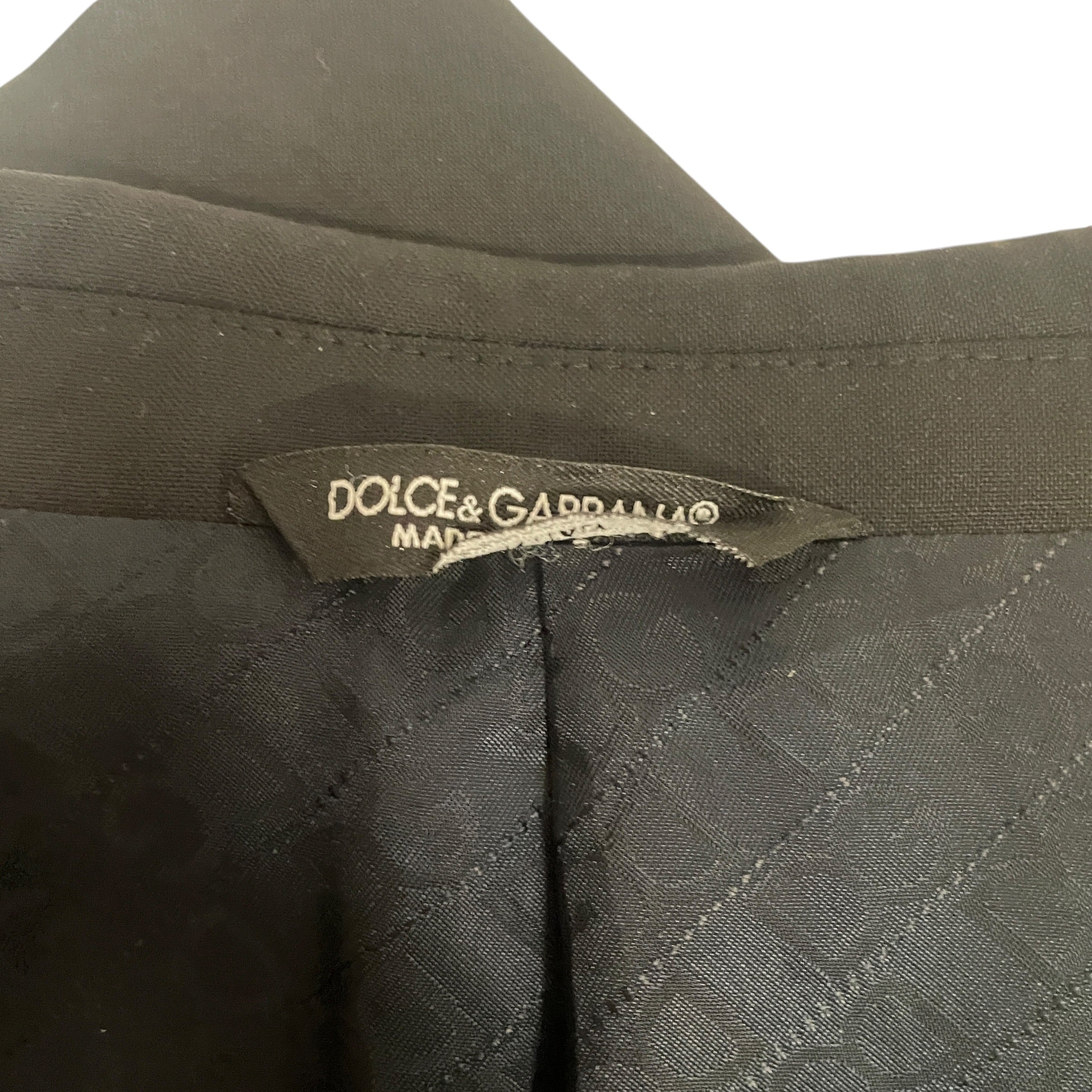 DOLCE&GABBANA/Tailored Jkt/Wool/BLK/ view 4