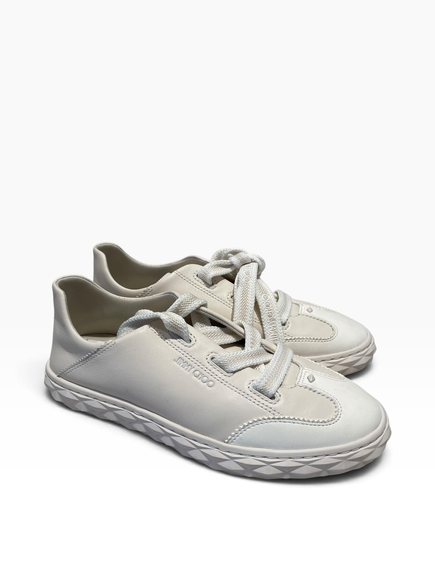 JIMMY CHOO/Low-Sneakers/US 5.5/WHT/Diamond Light Flex view 2