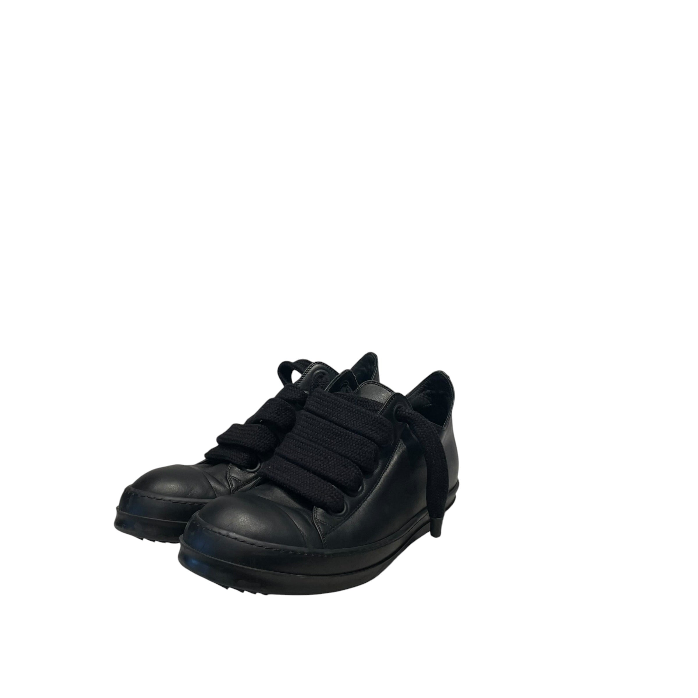Rick Owens/Low-Sneakers/EU 44/Leather/BLK/JUMBO LACE view 1