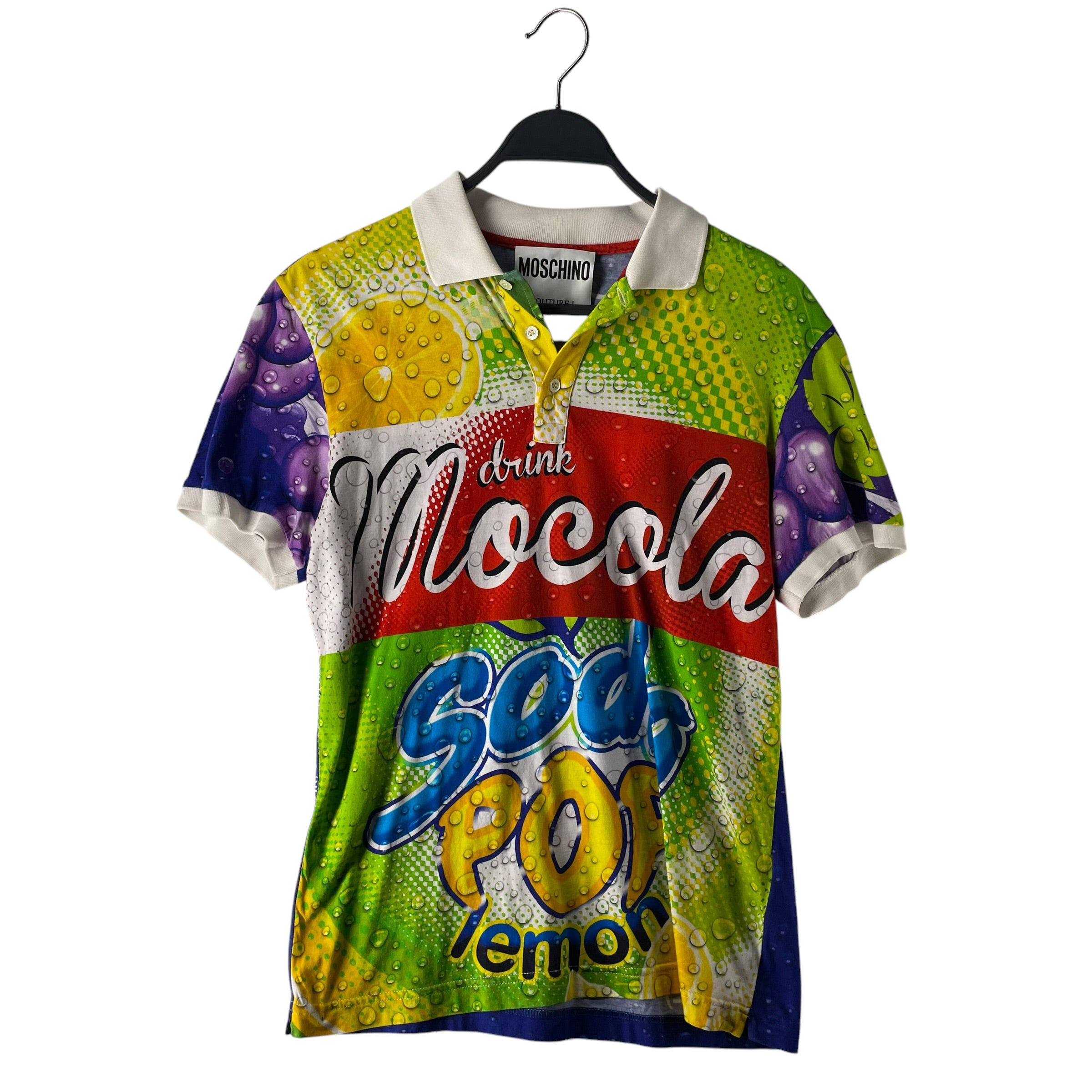 MOSCHINO/Polo Shirt/48/Cotton/MLT/All Over Print/SS15 SODA POP view 1