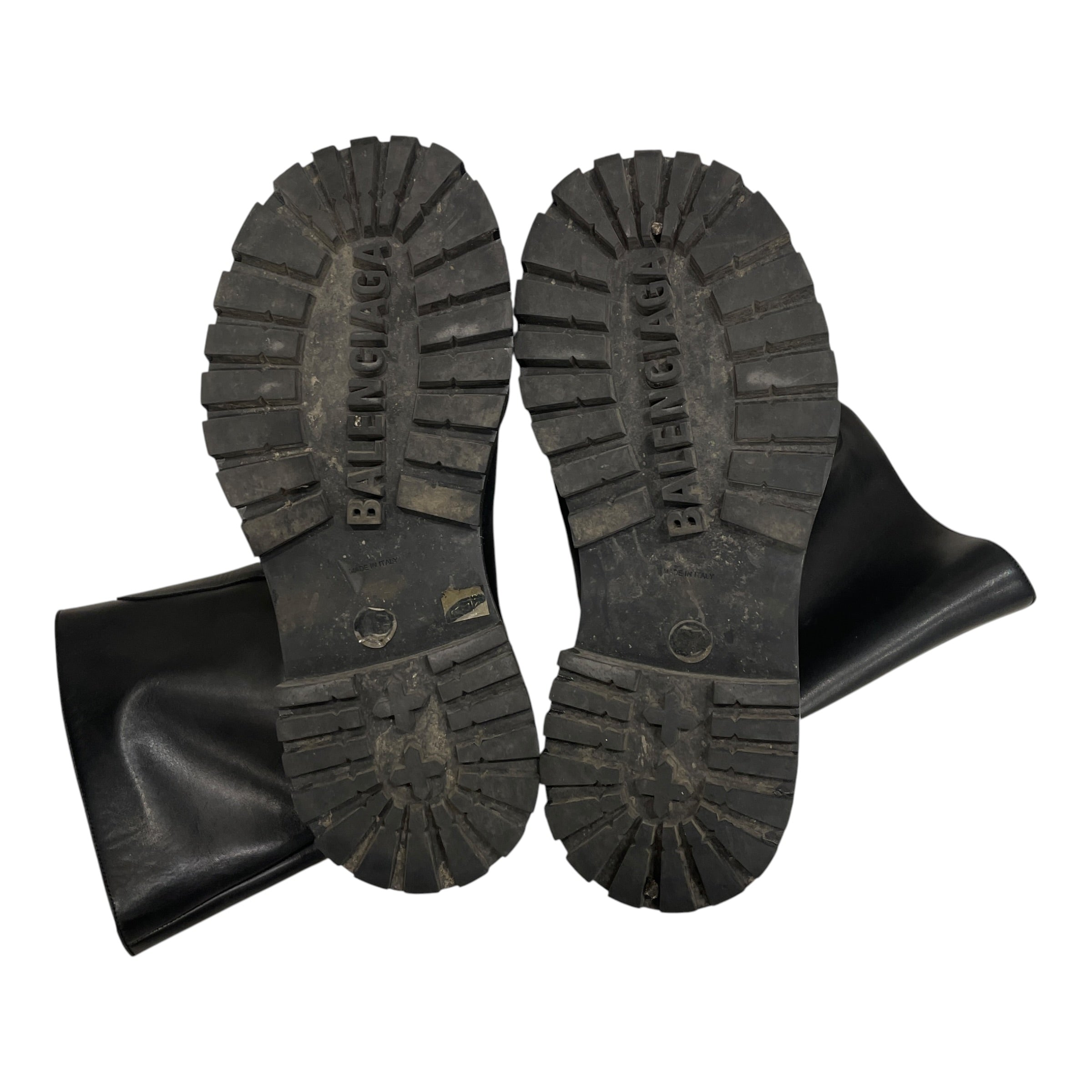 BALENCIAGA/Pull-On Boots/EU 48/Leather/BLK/HUMMER BOOT view 5