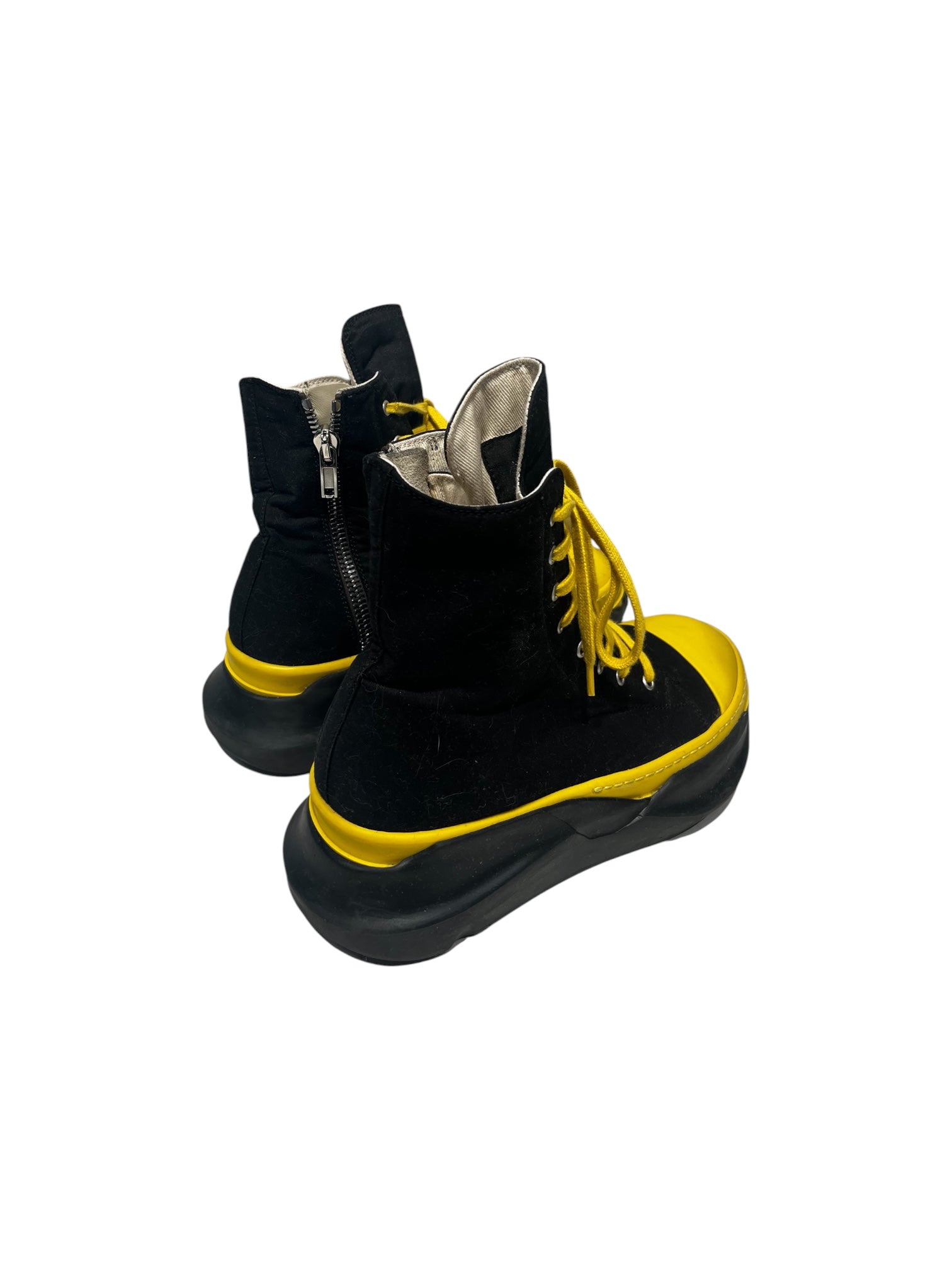 RICK OWENS DRKSHDW/Hi-Sneakers/EU 42/Cotton/BLK/Abstract Ramone view 4