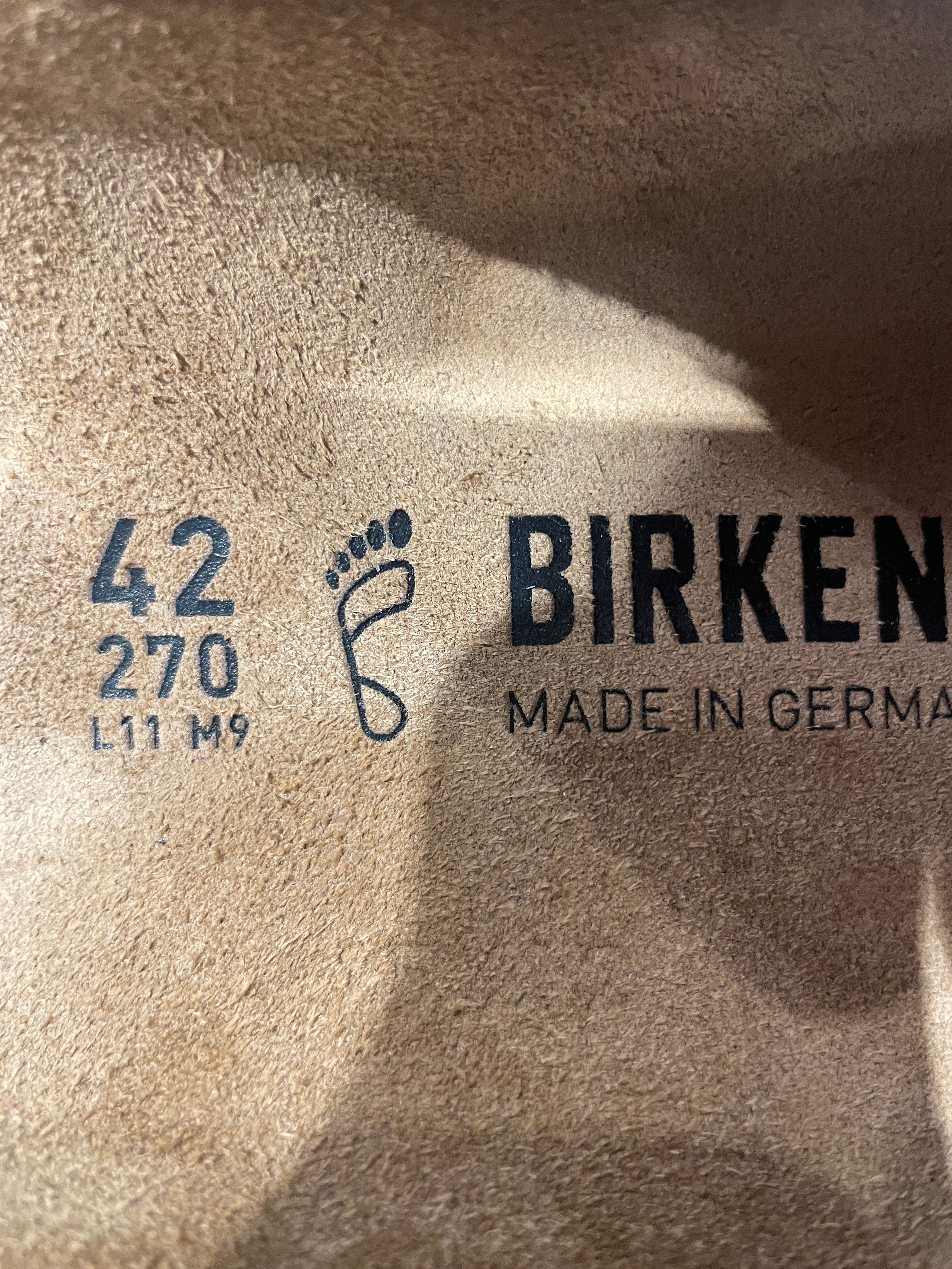STUSSY/BIRKENSTOCK/Sandals/US 10/Suede/CML/SIDE STUSSY LOGO view 5