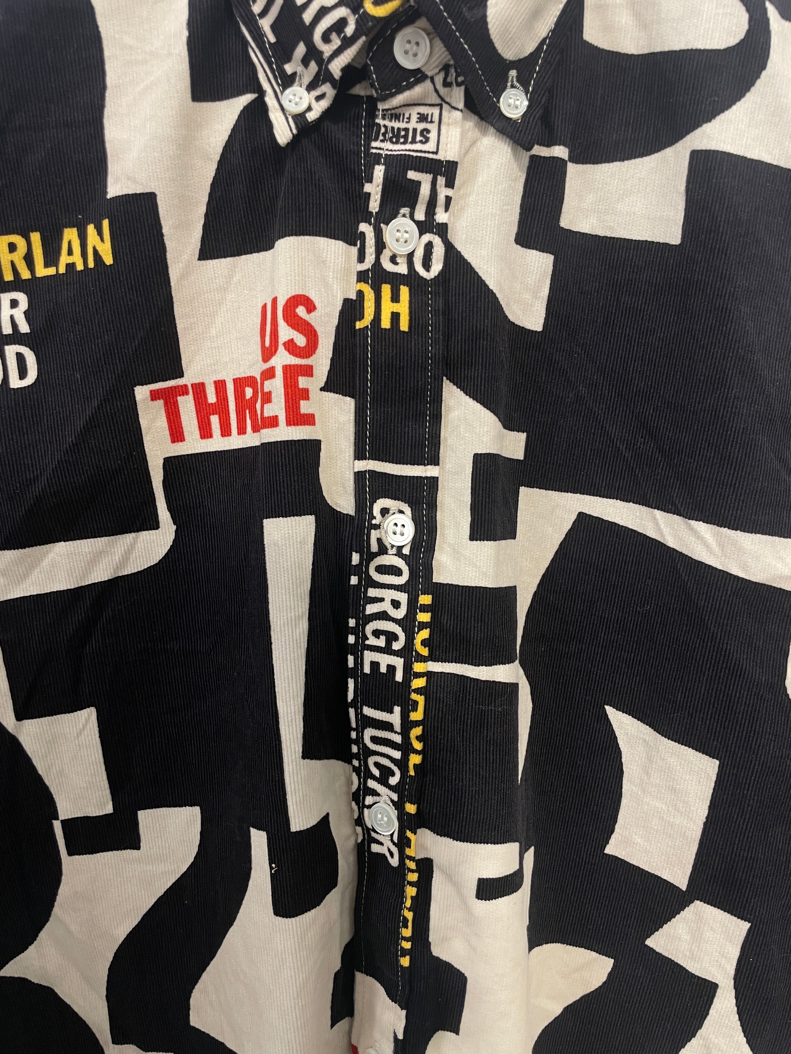 JUNYA WATANABE COMME des GARCONS MAN/LS Shirt/XS/Cotton/MLT/All Over Print/LETTERINGS/#WP-B051 view 6