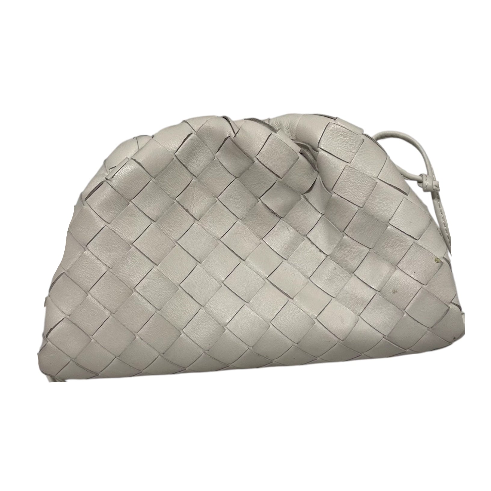 BOTTEGA VENETA/Cross Body Bag/Leather/WHT/MICRO POUCH view 2
