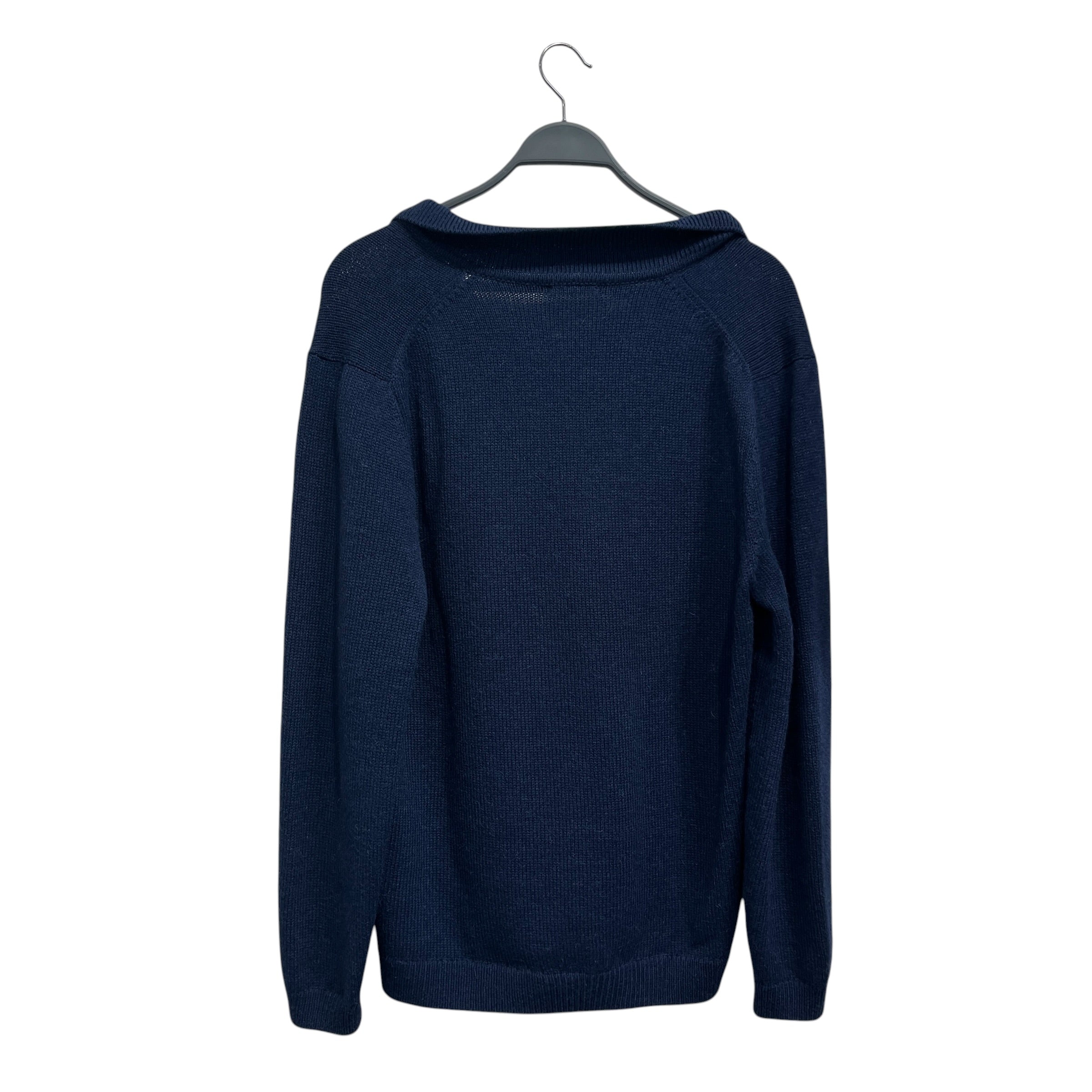 3sixteen/LS T-Shirt/L/Cotton/NVY/collared ls view 2