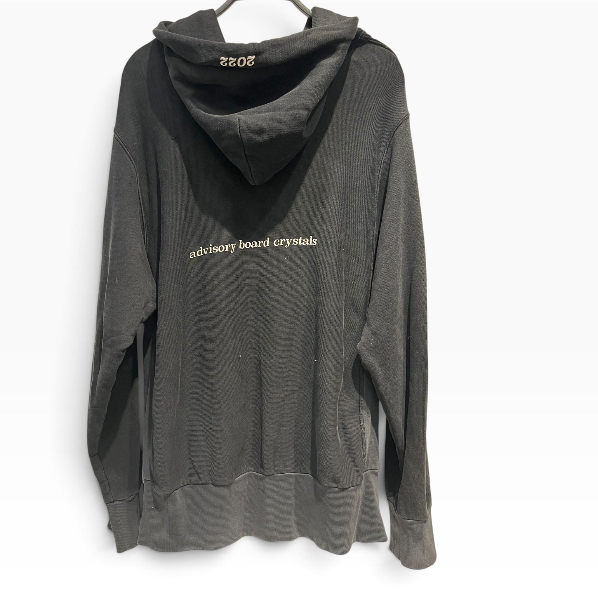 Advisory Board Crystals/Hoodie/L/Cotton/BLK/white words graphic view 2