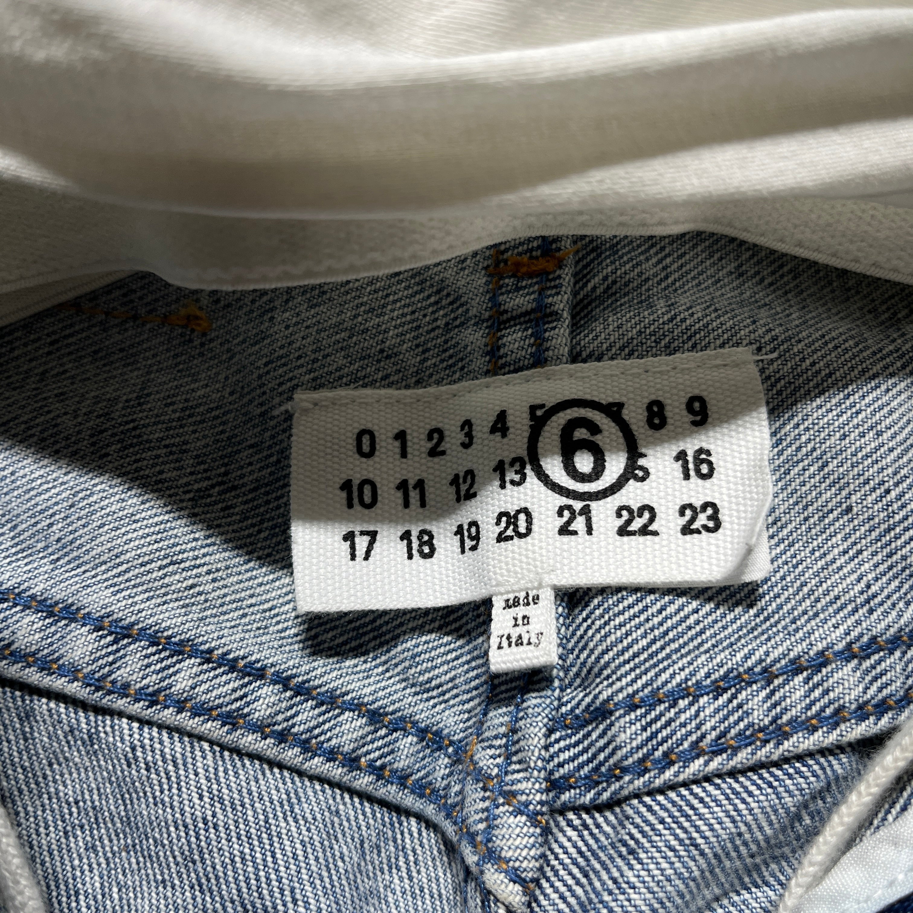 Maison Margiela/Straight Pants/25/Denim/BLU/MM6 LAYERED BOXERS view 4