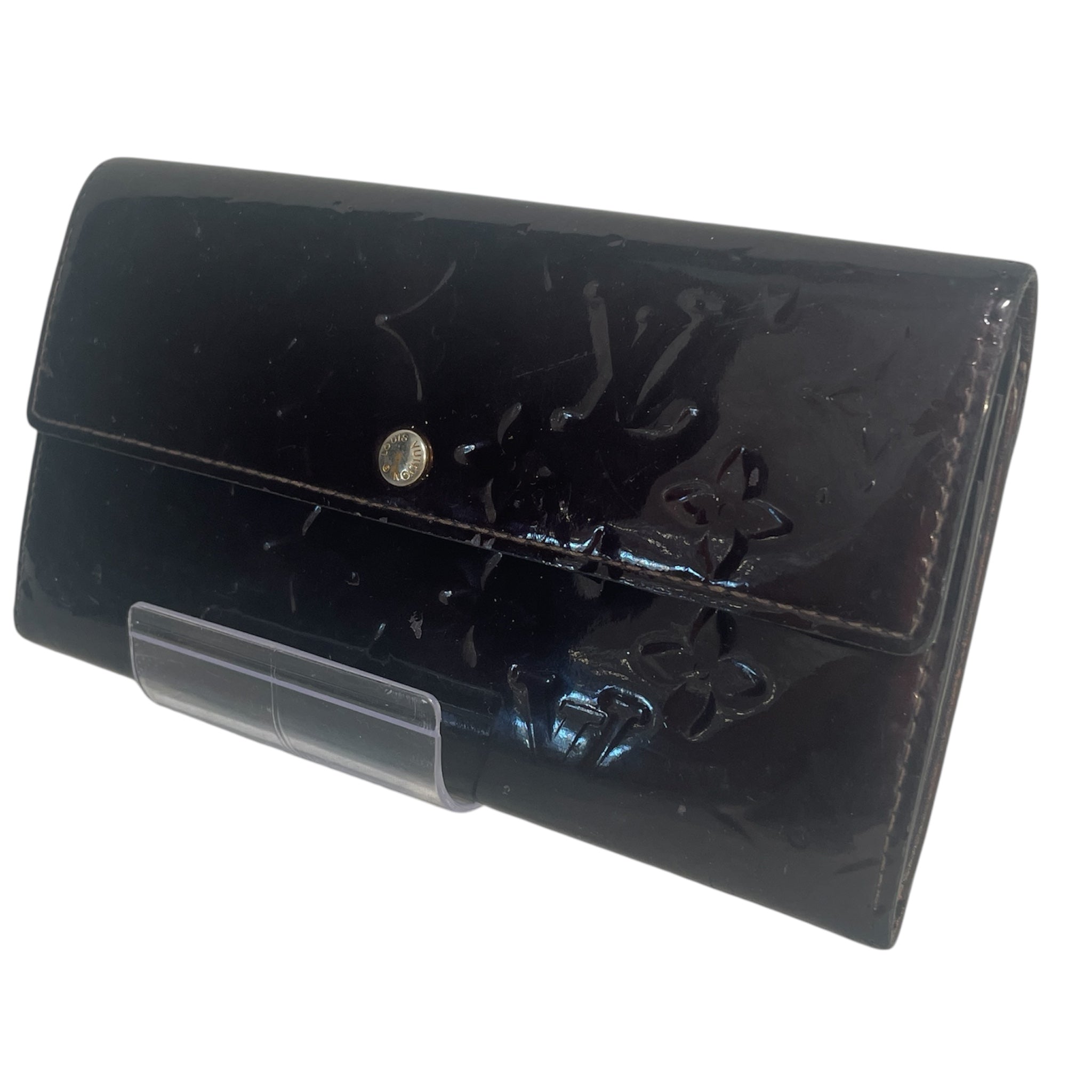 LOUIS VUITTON/Long Wallet/Monogram/Leather/BRW/Vernis Long wallet view 1