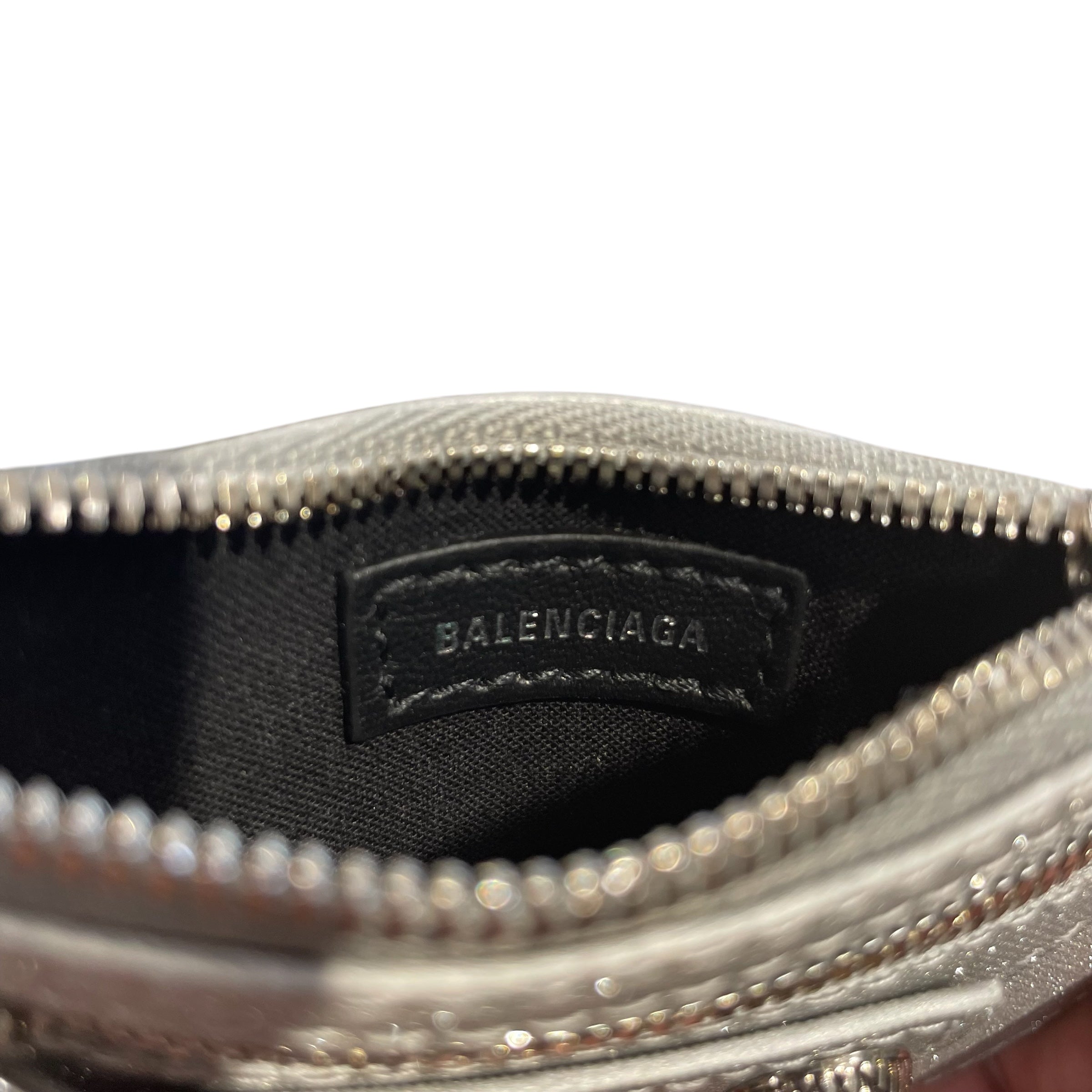 BALENCIAGA/Wallet/Glitter/SLV/CAGOLE ZIP WALLET view 5