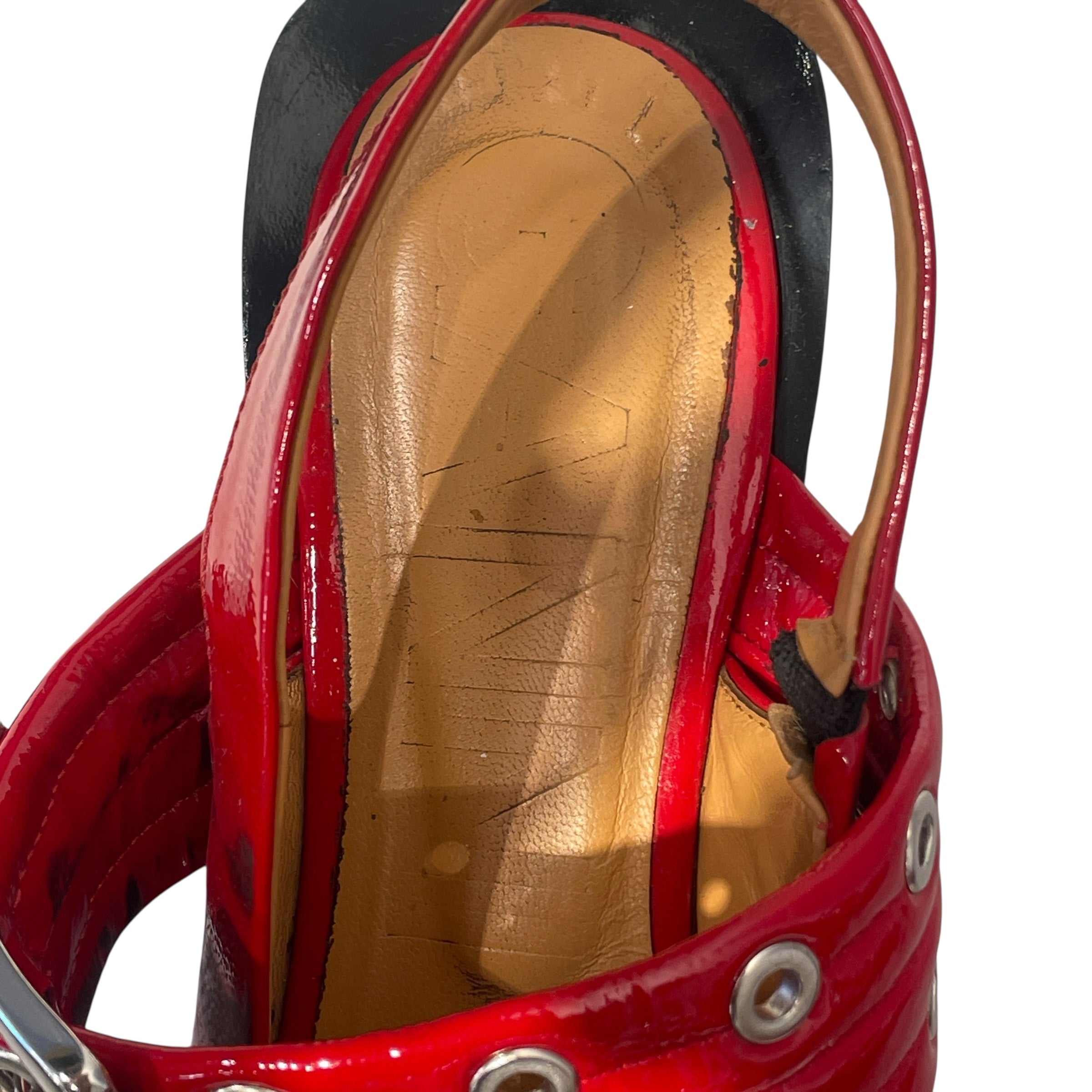 GANNI/Flat Shoes/EU 39/Leather/RED/BALLERINA MULES view 4