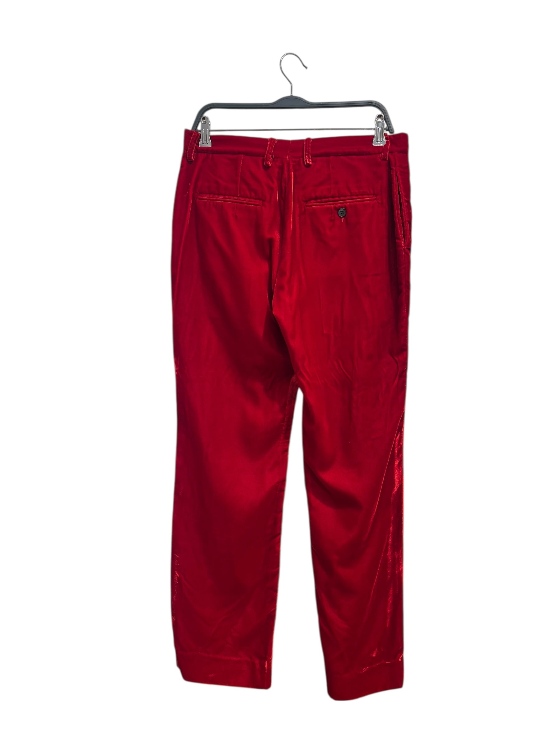 R13/Bottoms/28/RED/VELVET LEMMY TROUSER view 2