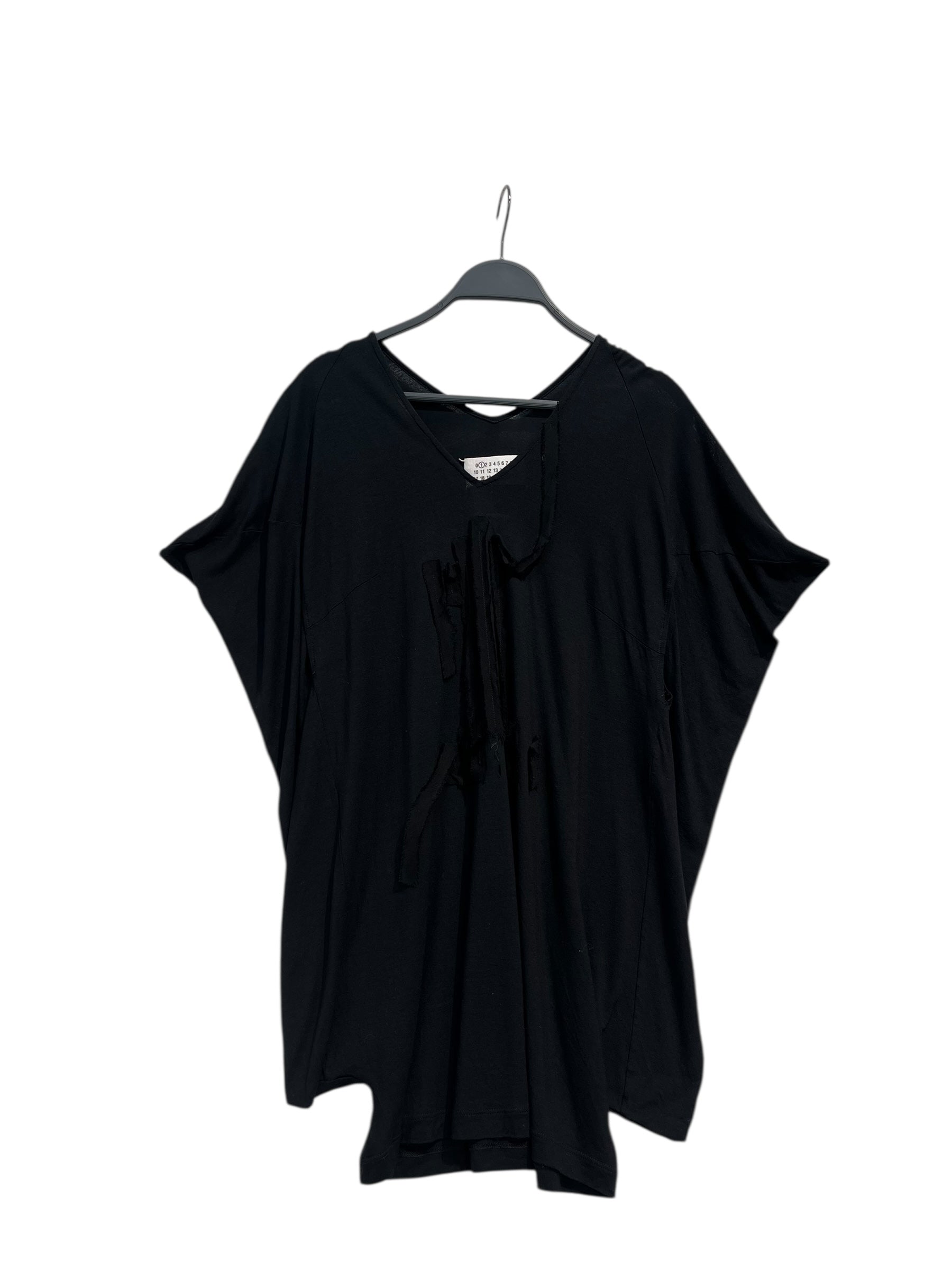 Maison Margiela/Cut & Sew/M/Cotton/BLK/SS01 ASYM DETAIL SHIRT view 1